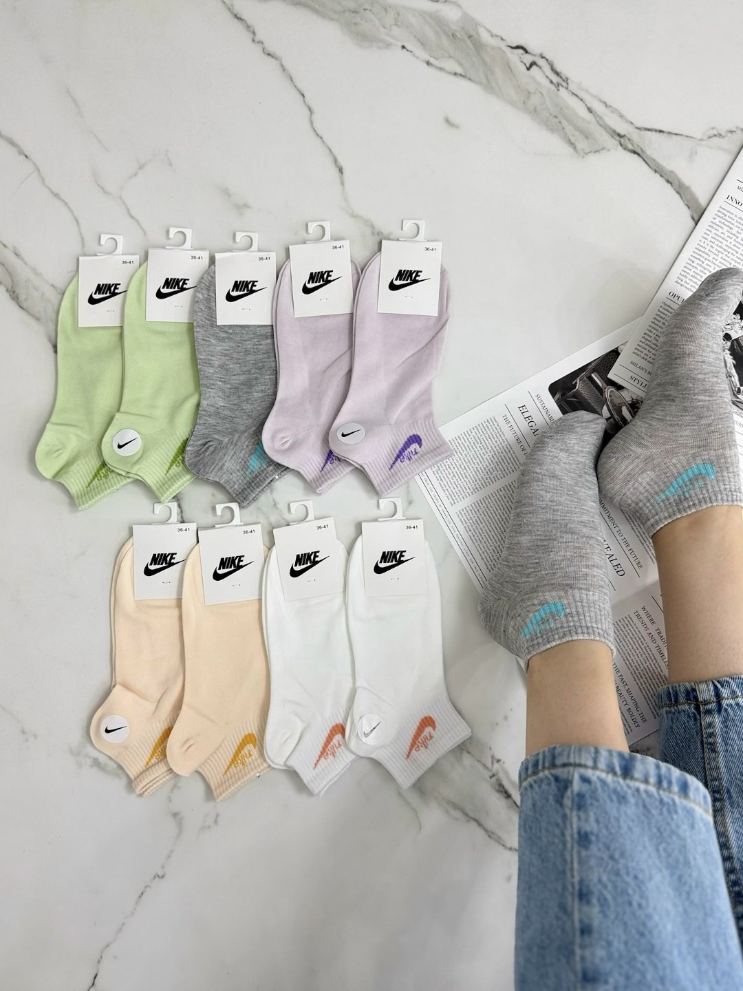 носки женские nike,комплект носков nike,комплект носки женские,носки спортивные женские,носки найк женские высокие