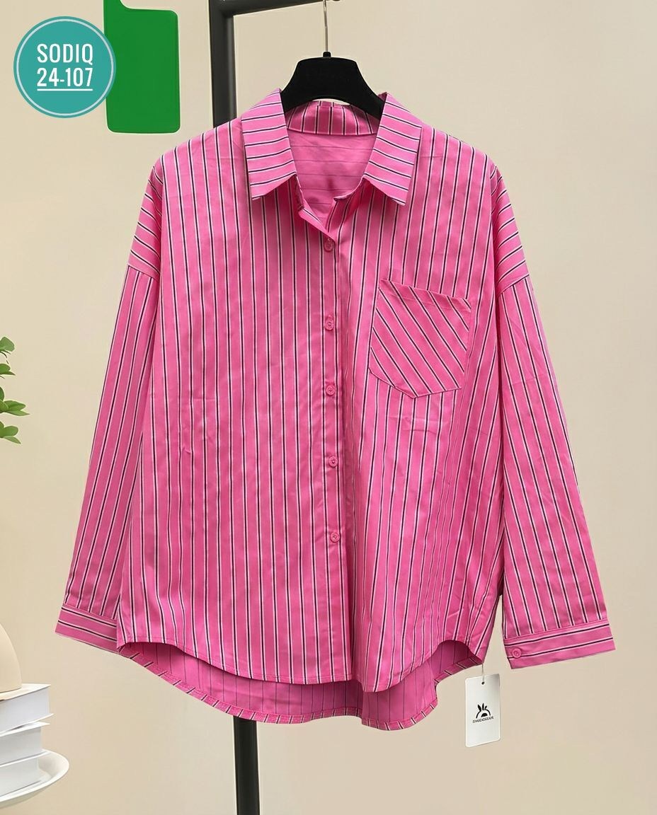 женская рубашка в полоску,женская рубашка,женская модная рубашка в полоску,розовая рубашка,рубашка в розовую полоску женская