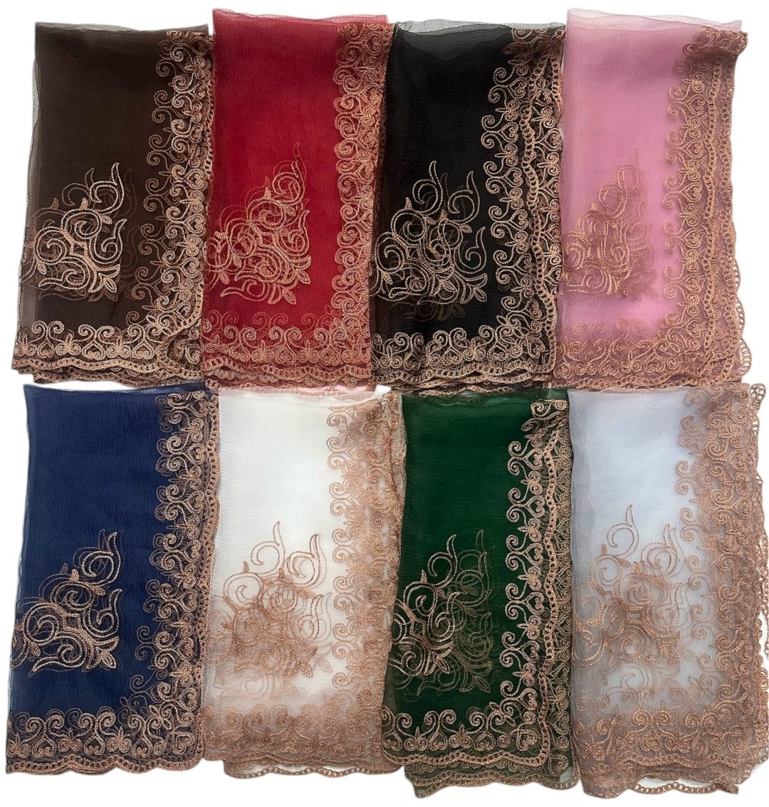 шарфы для женщин,мусульманские шарфы,шарф с кружевами,кружевной шарф,кружевная ткань