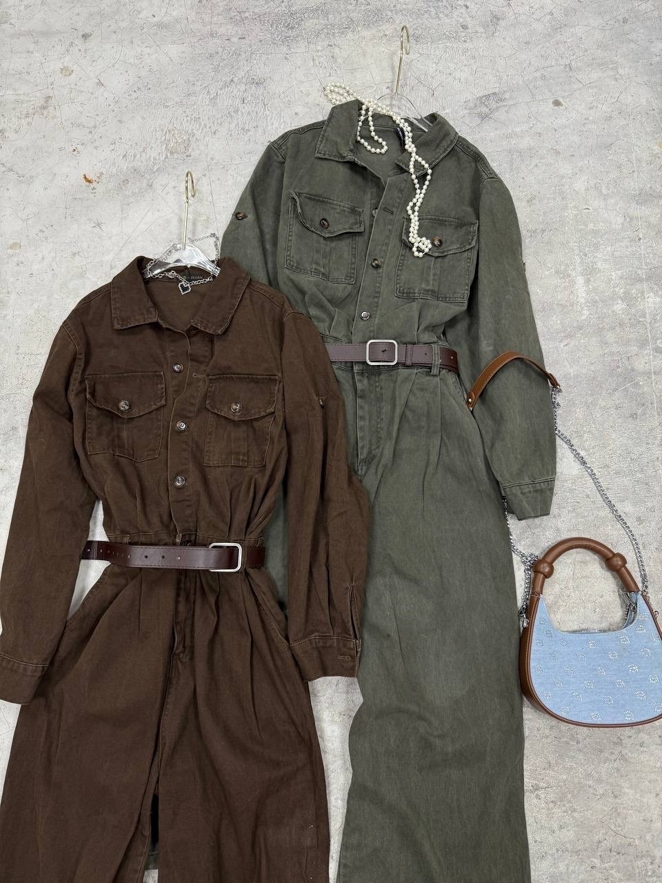 женские комбинезоны,комбинезон,комбинезон повседневный,комбинезон с поясом,комбинезон милитари