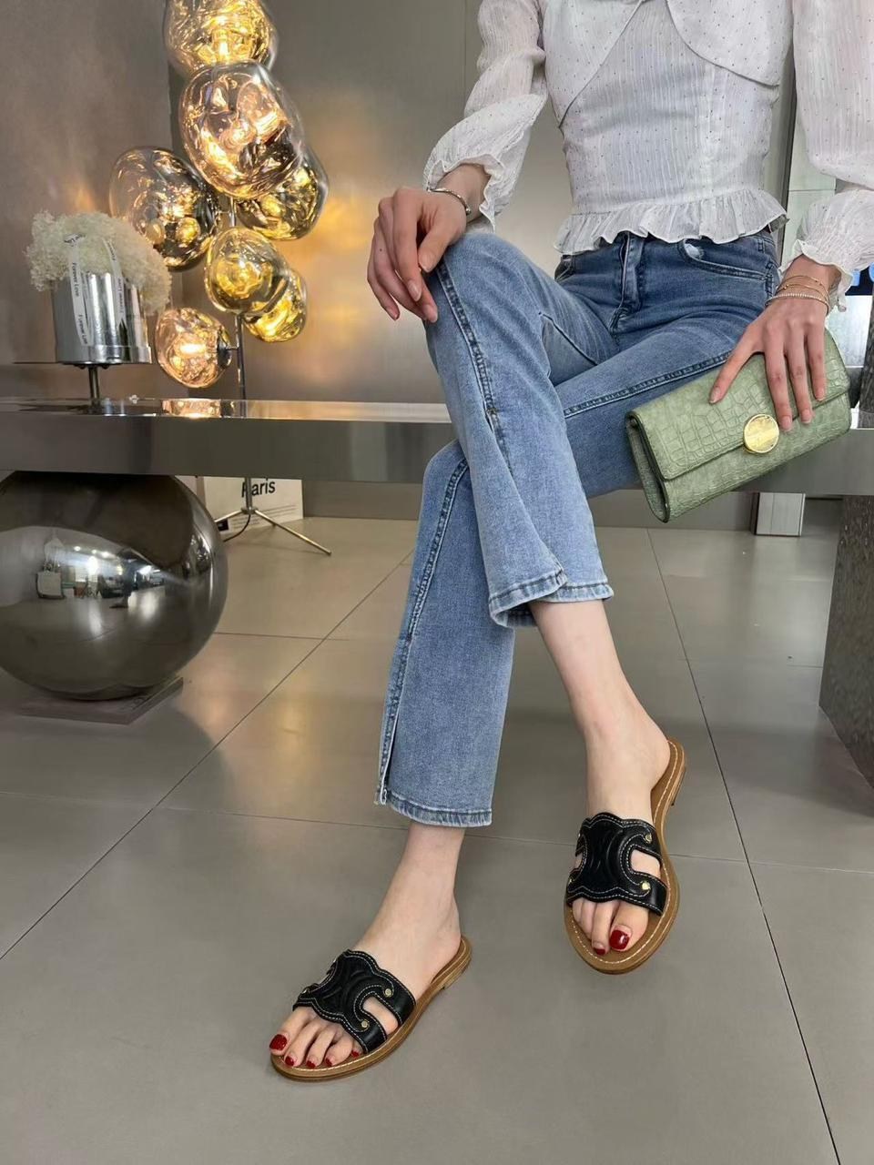 женские шлепанцы,шлепанцы celine,шлепки женские,шлепанцы летние женские,