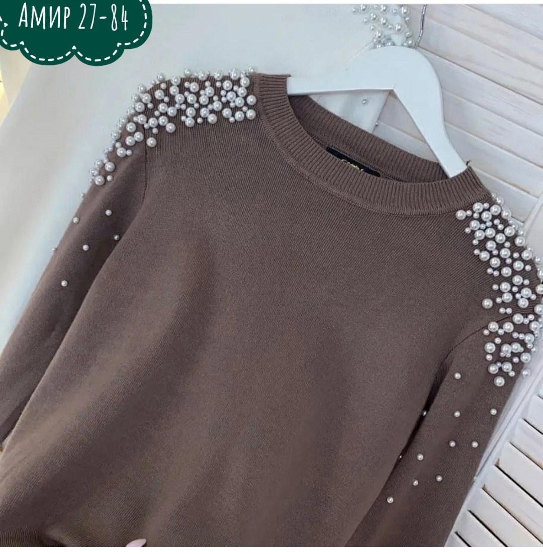 кофта с бусинками,кофта женская,кофта с бусинами,джемпер бусинами,джемпер бусы