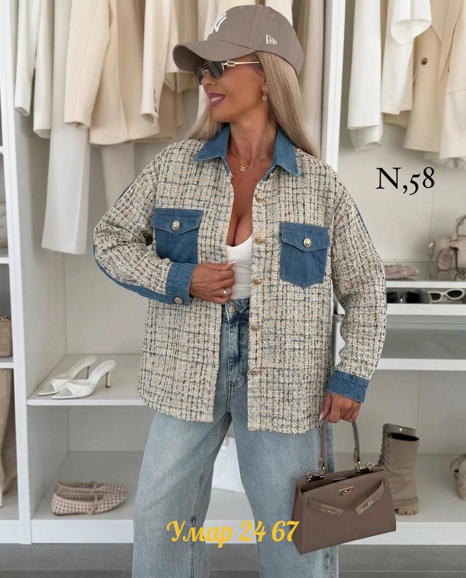 женская джинсовая куртка,пальто в клетку,джинсовая куртка,твидовая рубашка женская,жакет