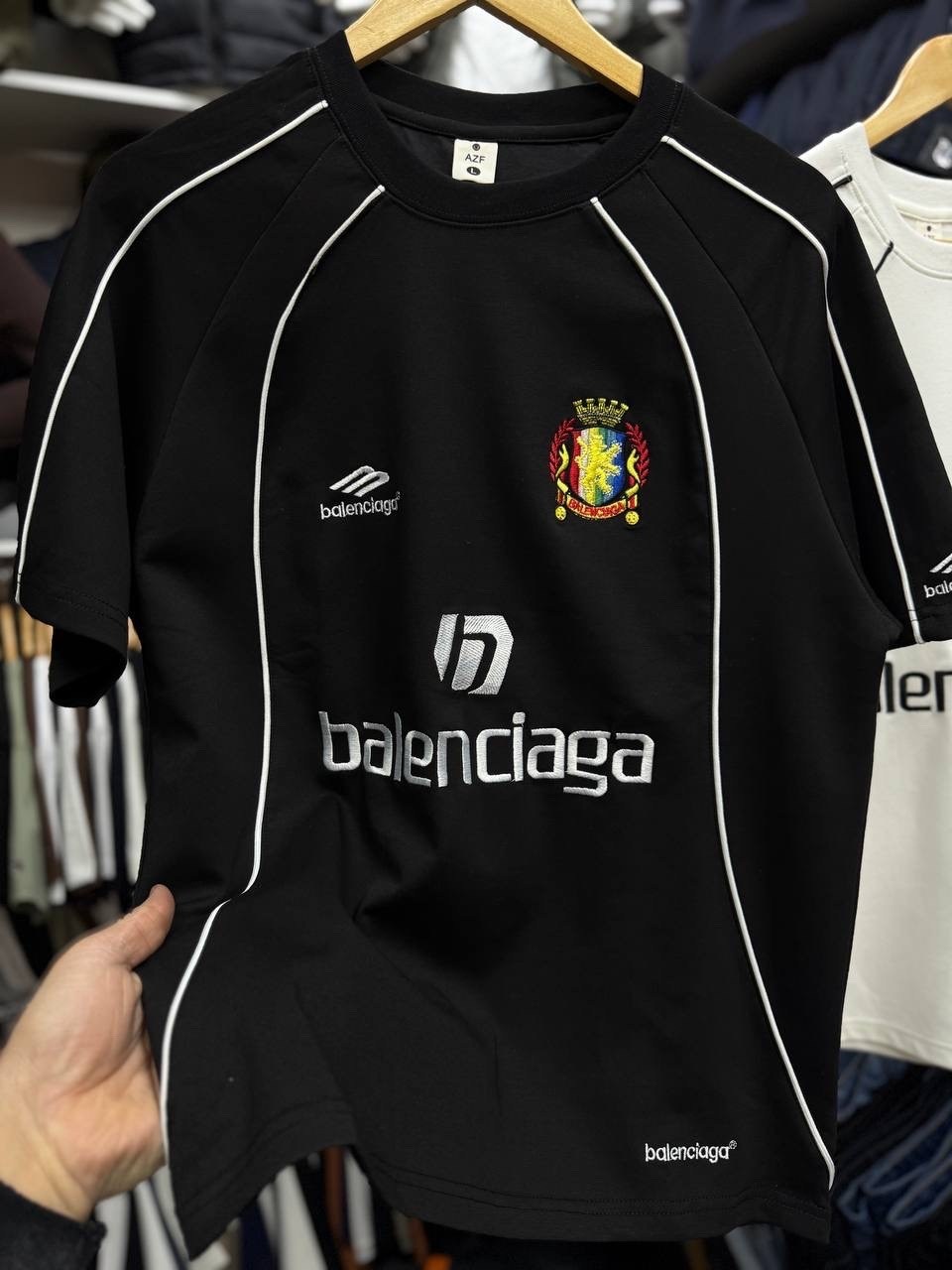 футбольная форма,футболка джерси баленсиага,футбольная футболка,футболки баленсиага,футбольная майка balenciaga цвет black