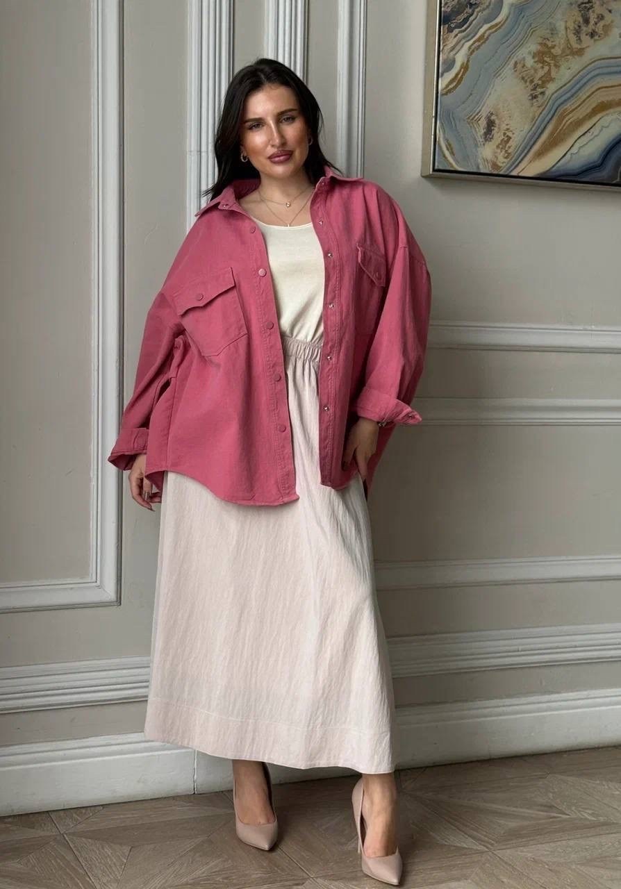 женская рубашка оверсайз,рубашка джинсовая оверсайз,стильная блузка,рубашка свободного кроя,куртка оверсайз