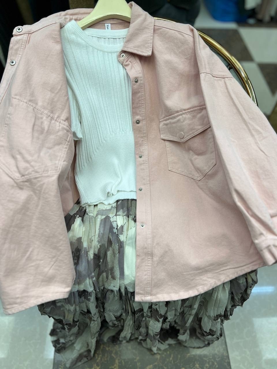 женская рубашка оверсайз,рубашка джинсовая оверсайз,стильная блузка,рубашка свободного кроя,куртка оверсайз