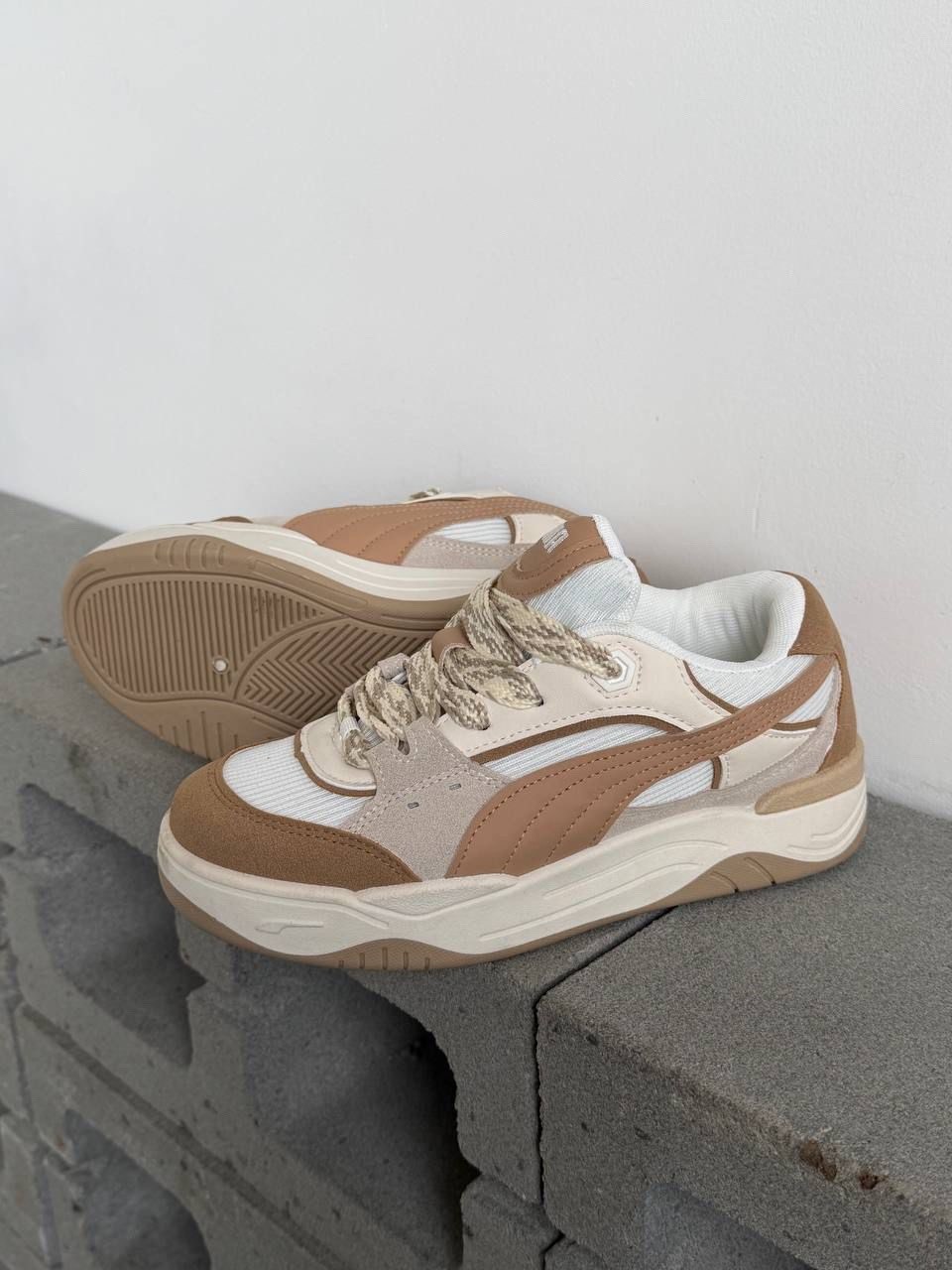 женские кроссовки puma,кроссовки puma,кроссовки puma 180,,puma низкие кроссовки '180' бежевый / темно-бежевый