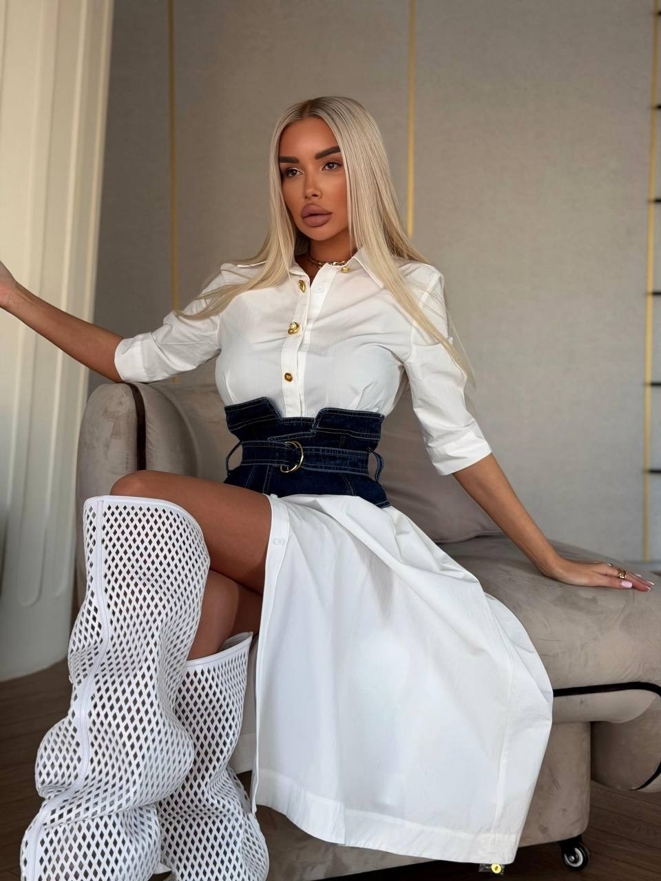 рубашка с корсетом,платье-рубашка с корсетом,белое платье рубашка,женское платье рубашка