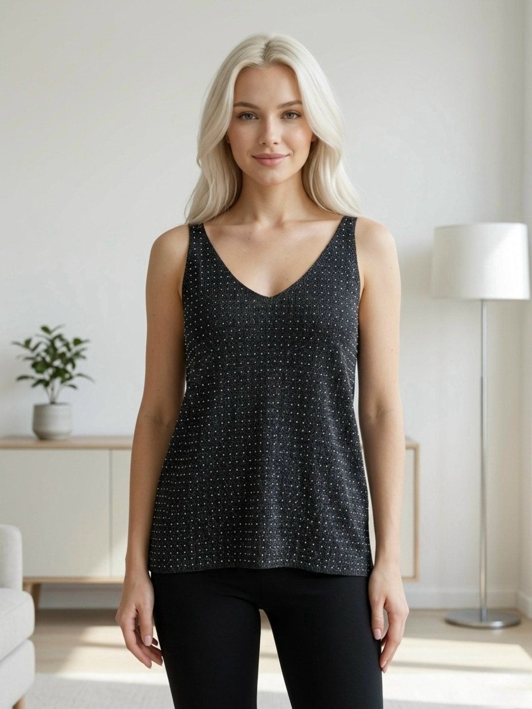 топ блестящий майка со стразами,топ с люрексом,женская майка со стразами,майка люрекс,майка со стразами