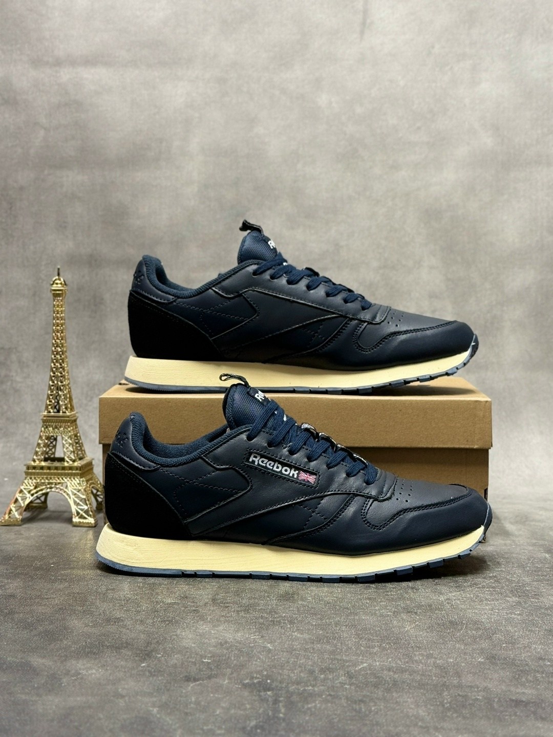 кроссовки reebok classic leather,кроссовки reebok classic leather мужские,кроссовки мужские reebok classic leather синие,кроссовки classic leather 'vector navy gum' reebok синий,кроссовки мужские reeb