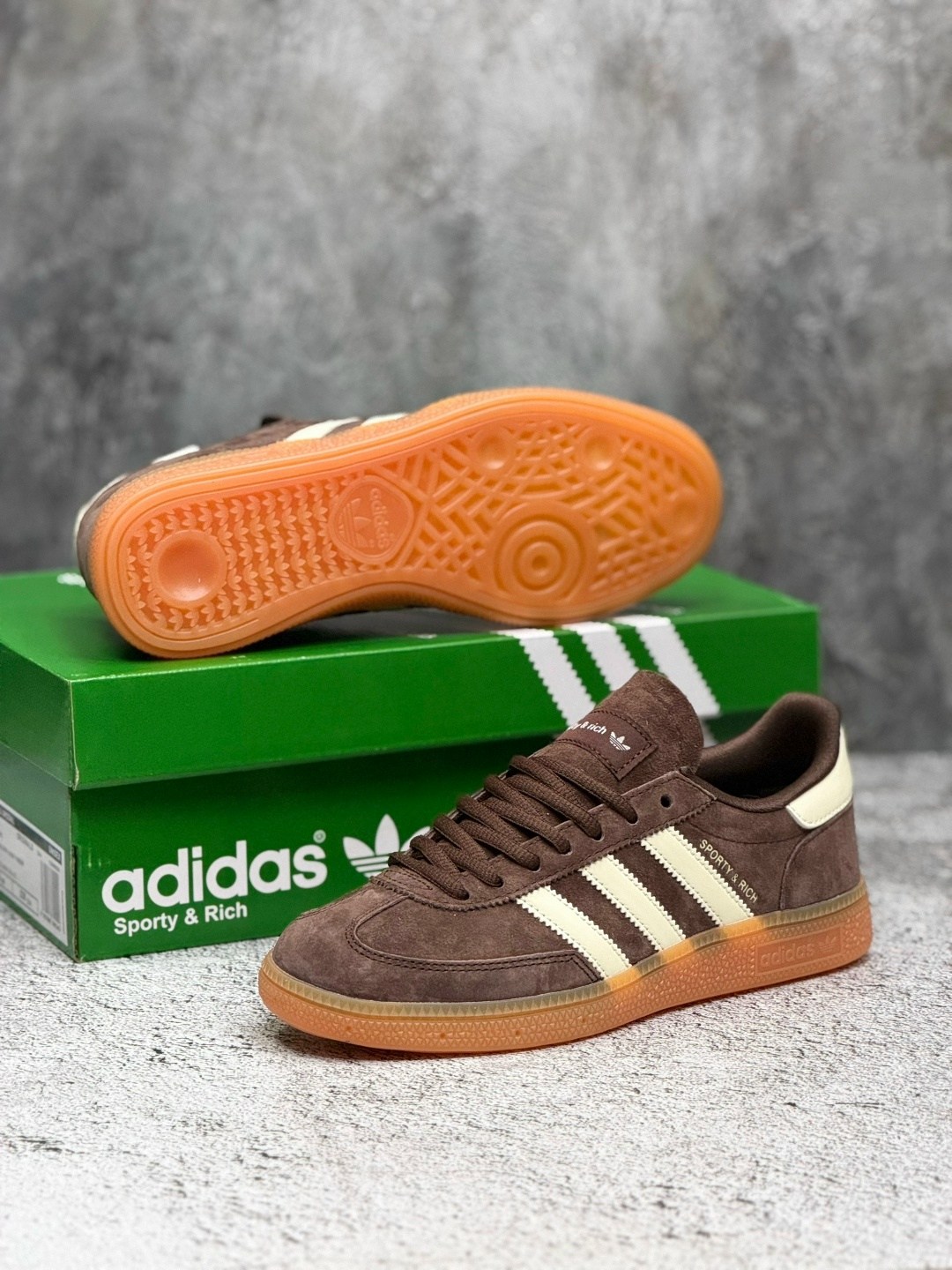 кроссовки adidas handball spezial,кроссовки adidas spezial,adidas sporty & rich,кроссовки adidas,кеды adidas handball spezial sporty & rich brown