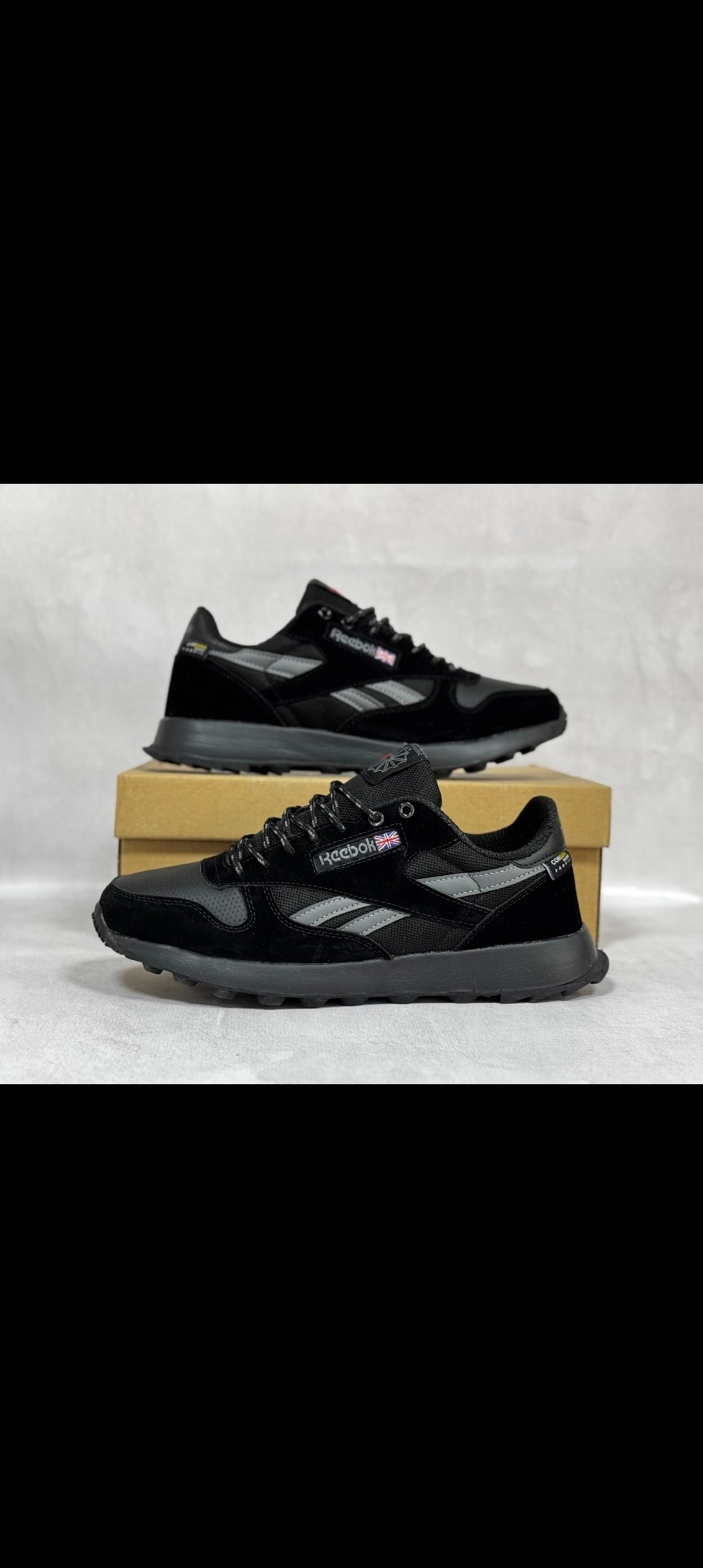 кроссовки reebok,кроссовки classic reebok,черные кожаные кроссовки с технологией goretex reebok classic,мужские кроссовки reebok classic leather,кроссовки reebok classic черный