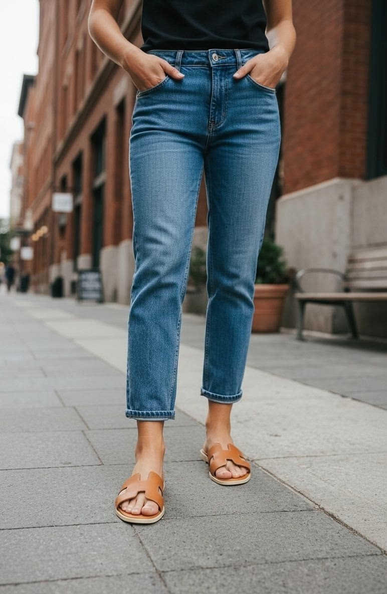 джинсы повседневные,джинсы кэжуал,одежда джинсы,кожаные сандалии летние,джинсы модные