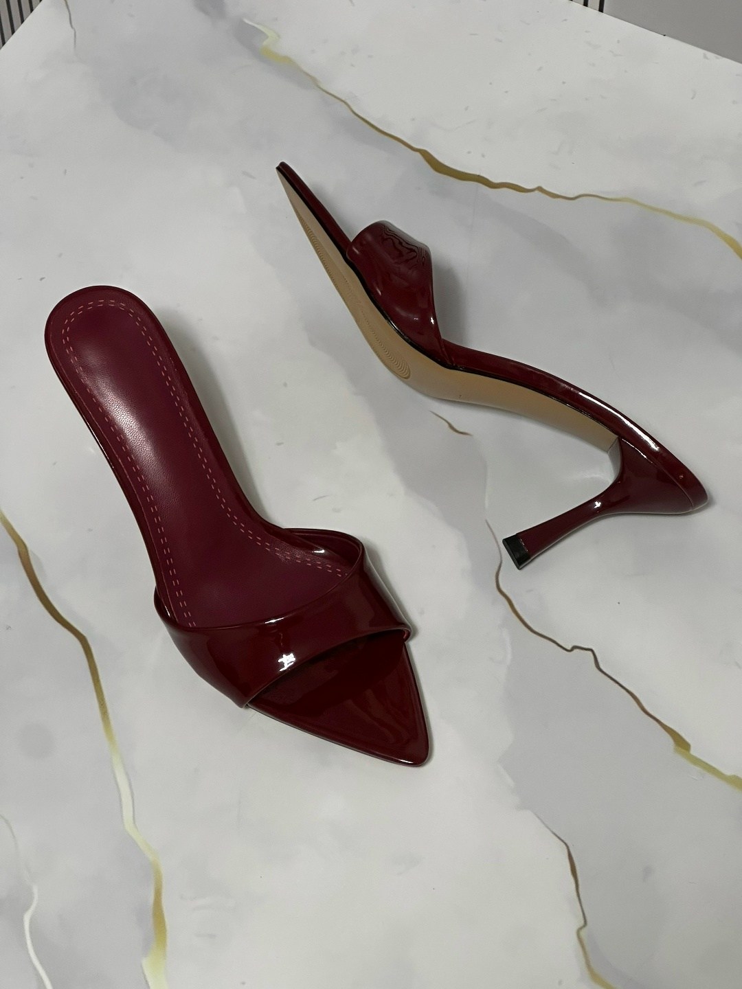 босоножки на каблуках,мюли на каблуке,шлепанцы на каблуке, летняя,женские босоножки