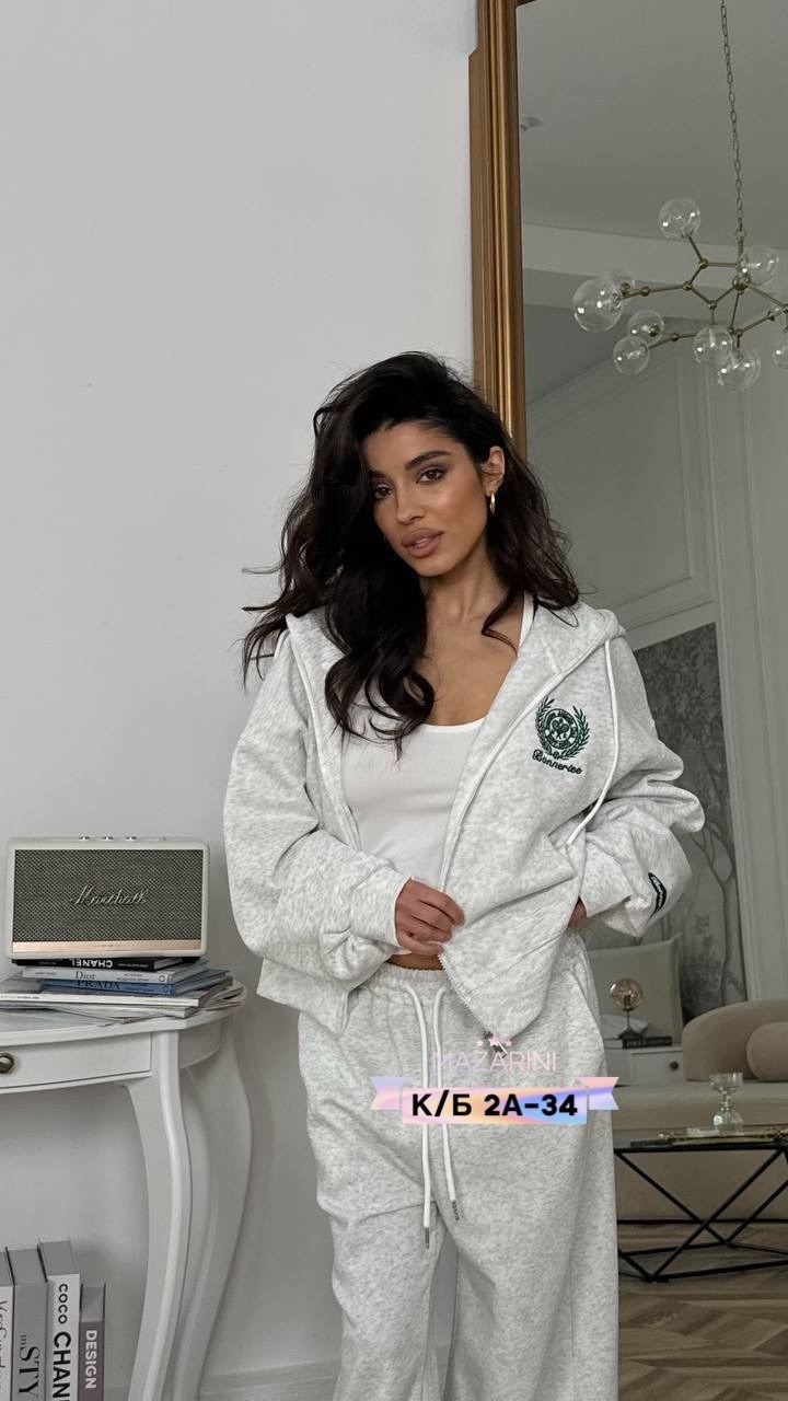 спортивный костюм женский,cпортивный костюм женский на флисе,женский костюм,костюм спортивный оверсайз со штанами палаццо и зип худи micca,спортивный костюм