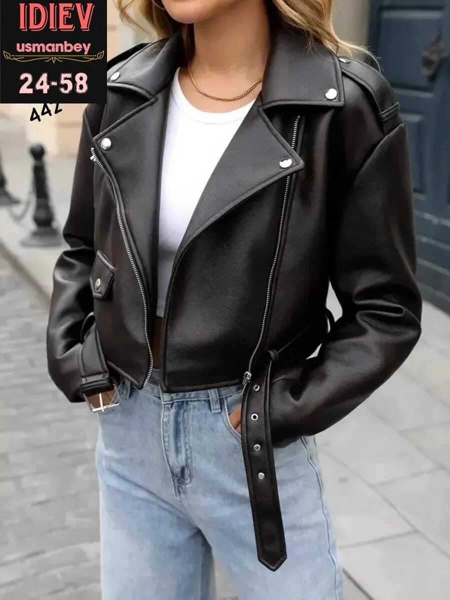 женская куртка кожаная косуха,женская куртка из искусственной кожи,куртка косуха,куртка кожаная женская,куртка косуха кожаная