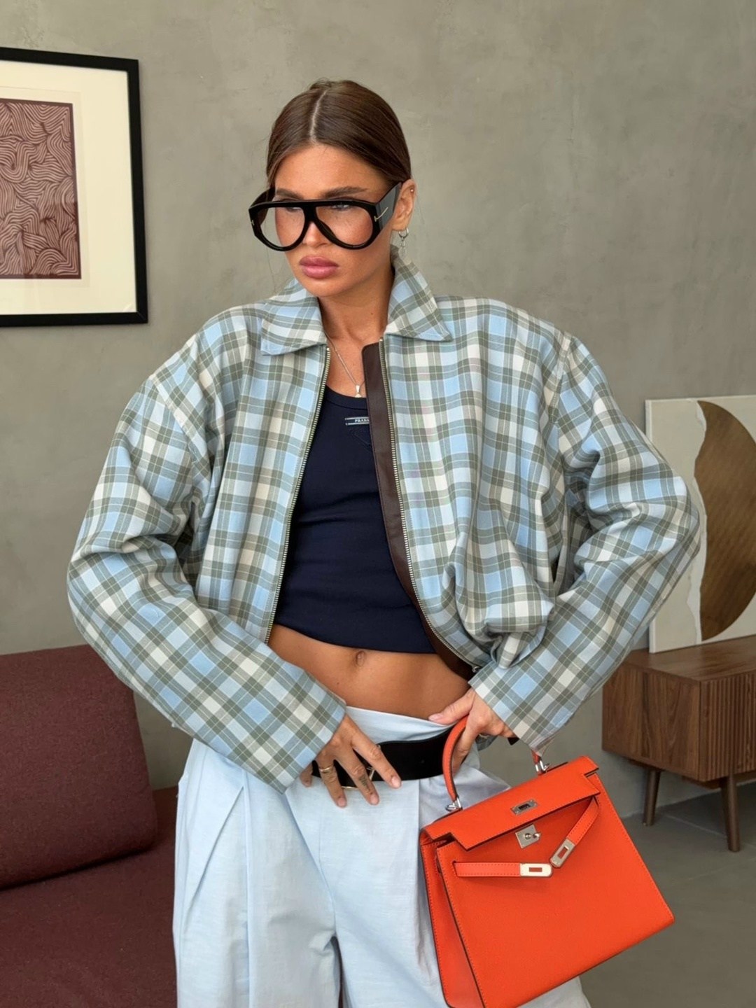 рубашка женская в клетку оверсайз,рубашка стиль,женская рубашка в клетку,женская рубашка