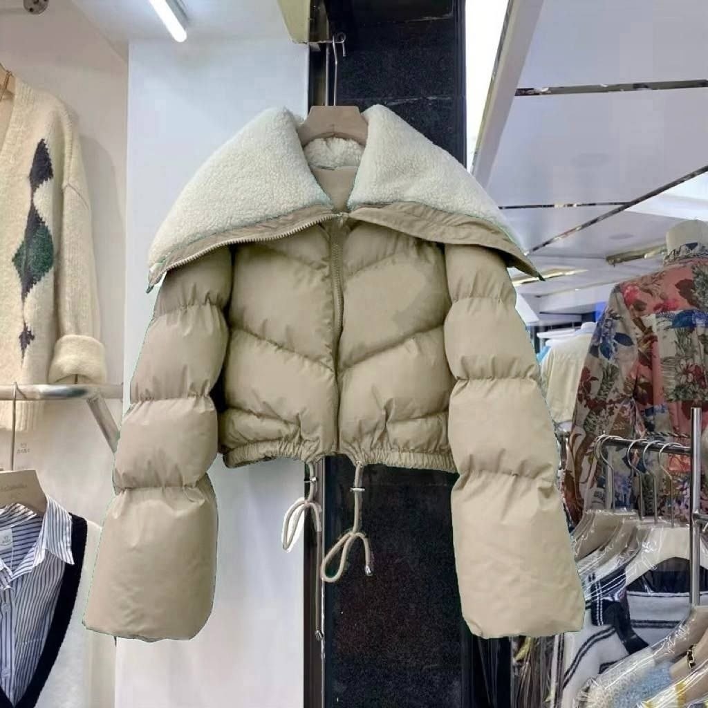 куртка женская,теплая куртка,короткая и миниатюрная хлопковая куртка-пуховик для женщин зимы 2026,короткая куртка,куртка зимняя женская