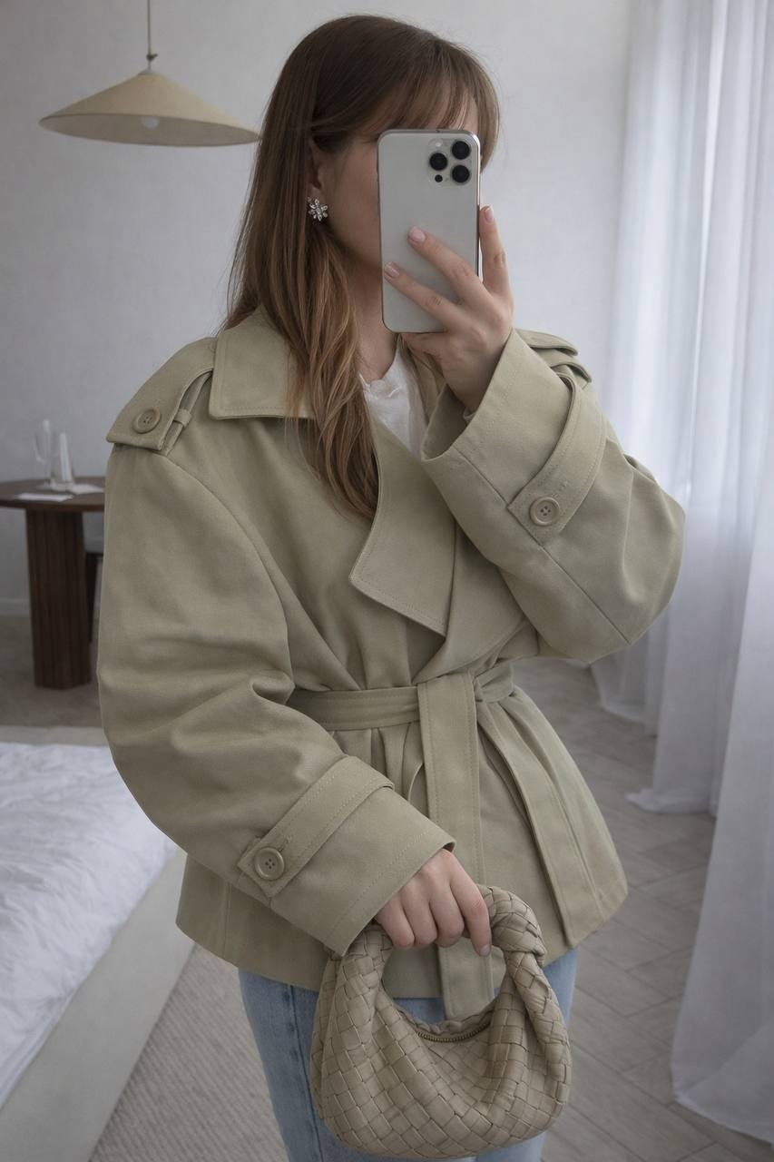 тренч женский,тренч короткий,бежевый тренч,тренч с поясом,тренч