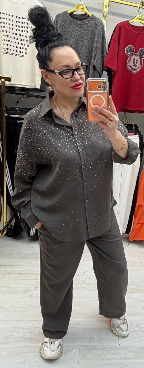 костюм шелковый,костюм женский в пижамном стиле,пижамный стиль,женские костюмы,рубашка женская