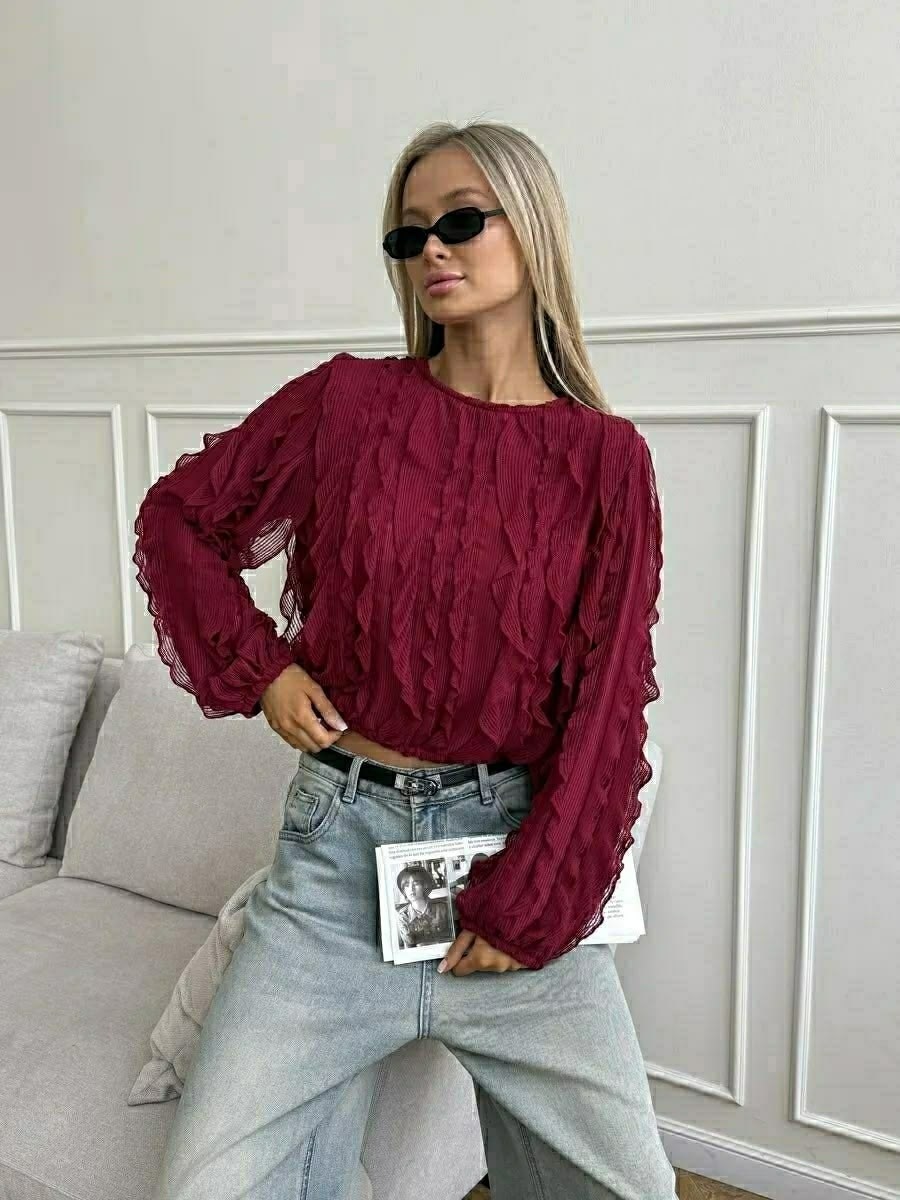 блузка с оборками,блузка нарядная с воланами и рюшами come alone 304052378,блузка летняя нарядная с воланами и рюшами lo2me 401879154,рубашка блузка нарядная праздничная с воланами и рюшами golden loo