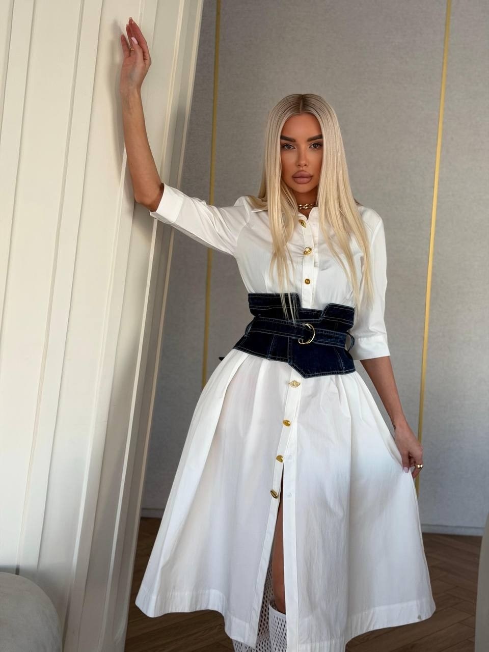 рубашка с корсетом,платье-рубашка с корсетом,белое платье рубашка,женское платье рубашка