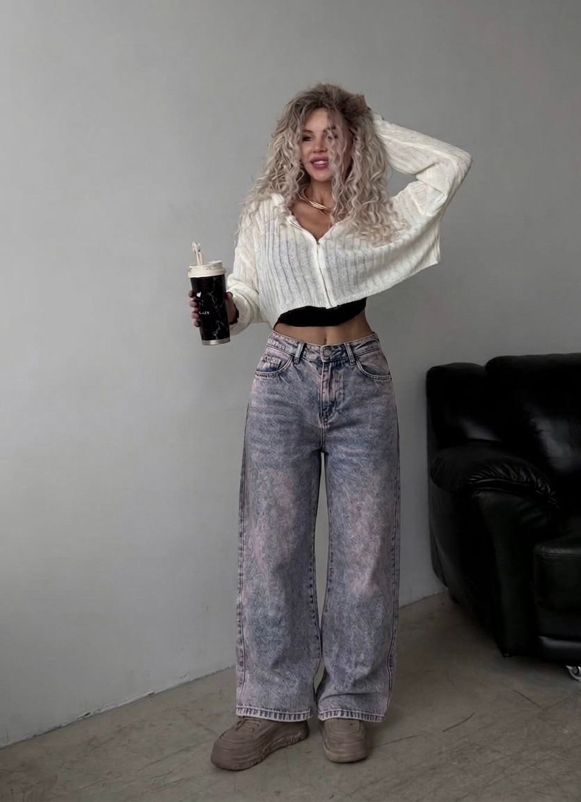 женские потертые широкие джинсы в корейском стиле,женские серые мешковатые джинсы y2k в стиле харадзюку,широкие джинсы,джинсы широкие женские,женские широкие мешковатые джинсовые брюки y2k