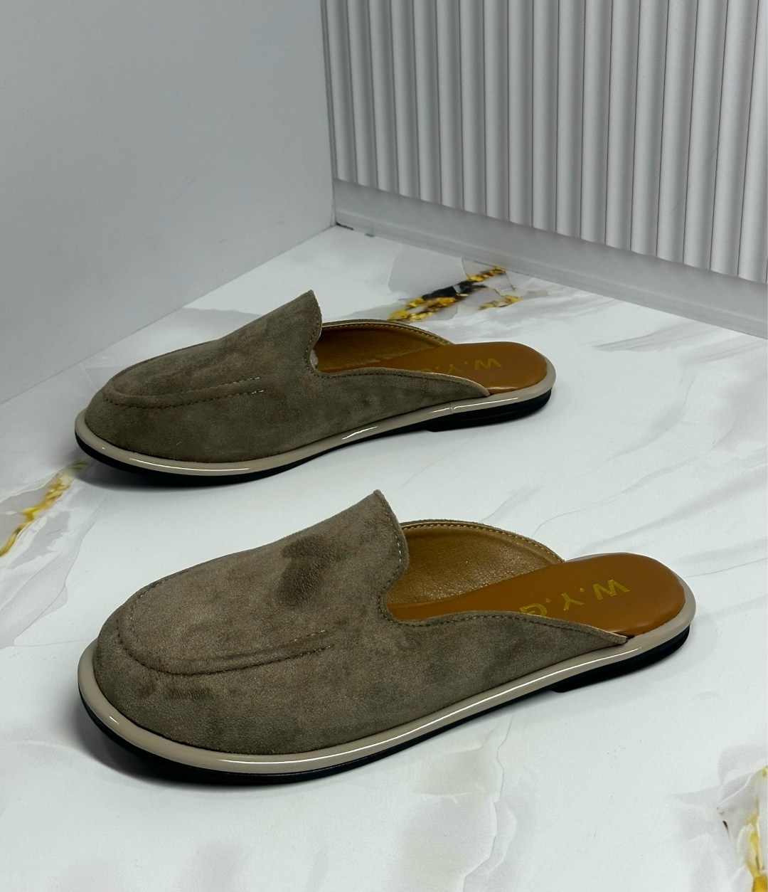 ,мюли женские,мюли прада, женская,мюли замшевые