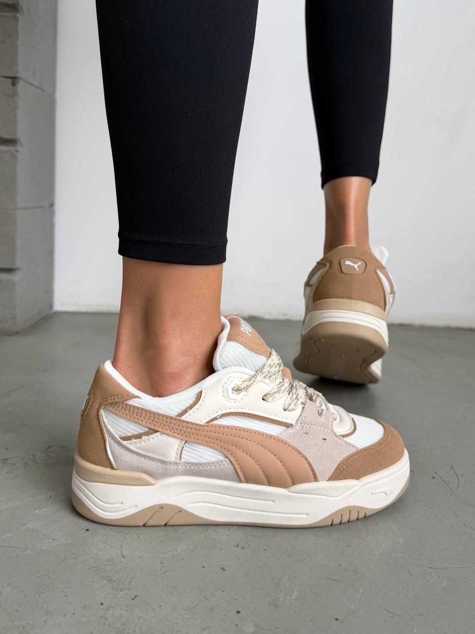 женские кроссовки puma,кроссовки puma,кроссовки puma 180,,puma низкие кроссовки '180' бежевый / темно-бежевый