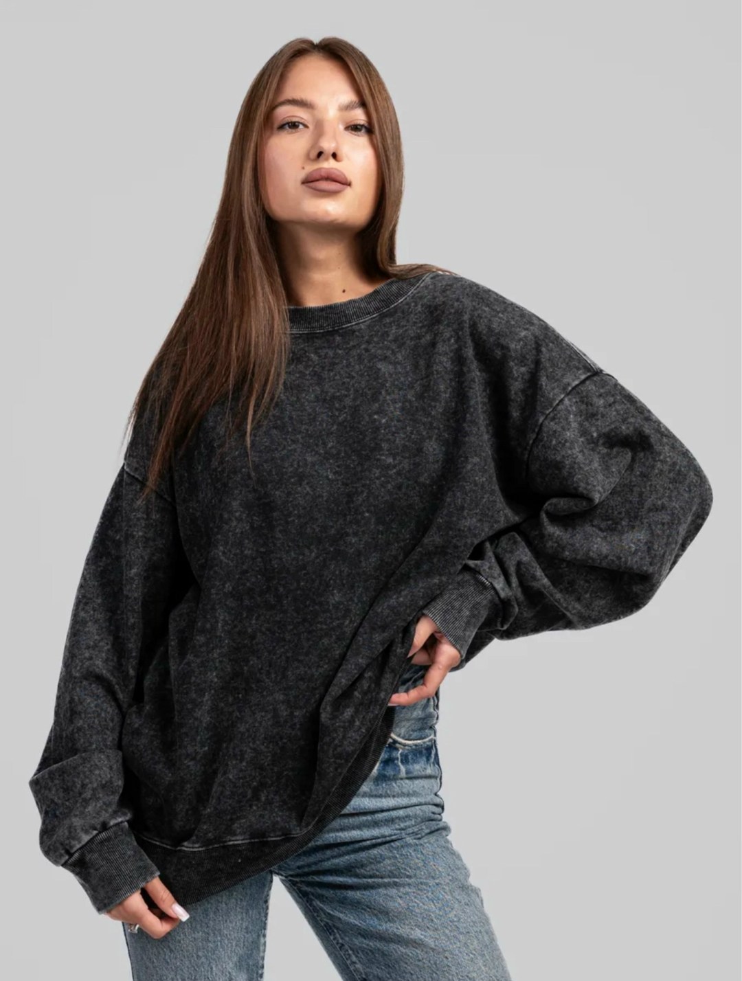 джемпер (свитшот) женский оверсайз из футера с подчесом,оверсайз свитшот,свитшот базовый оверсайз вареный moddo store,cвитшот женский оверсайз,свитшот оверсайз удлиненный