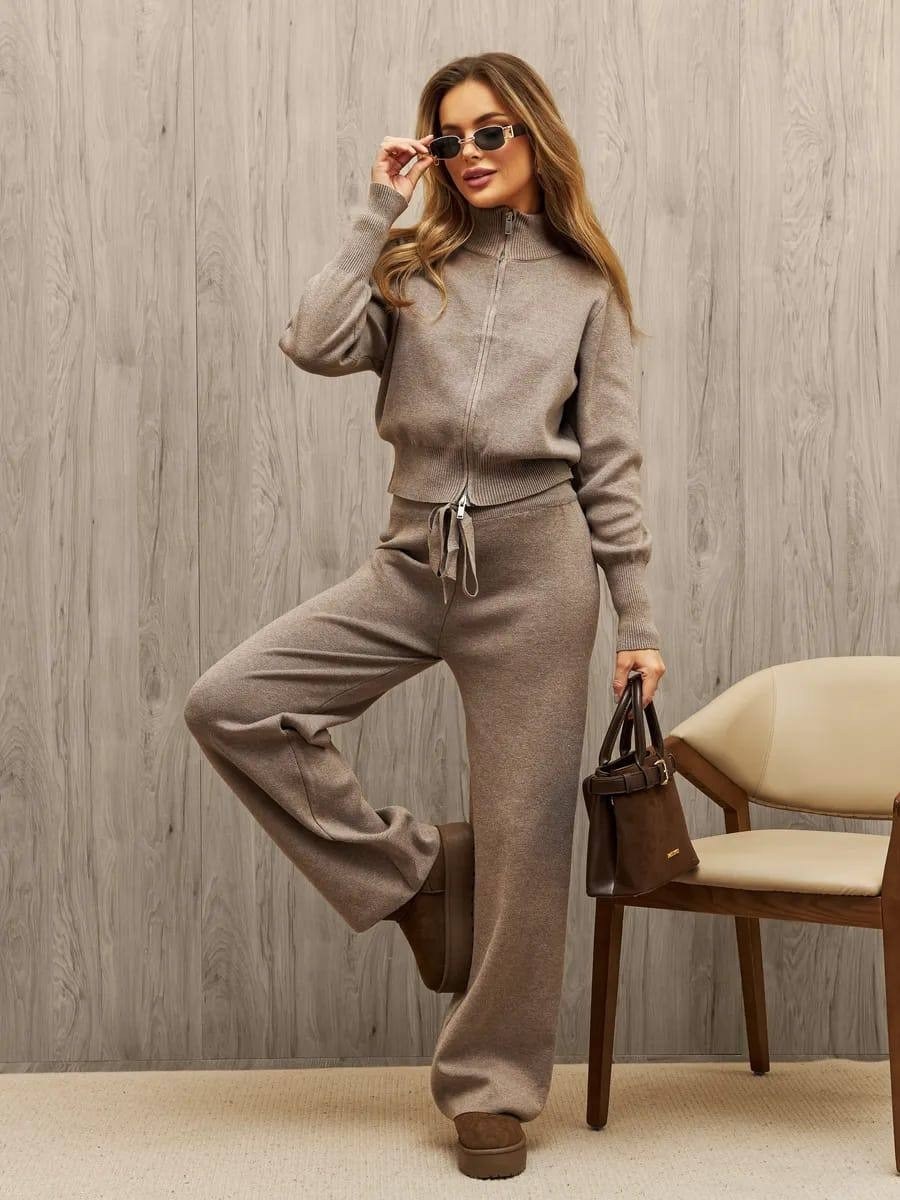 костюм серый кашемировый,костюм двойка кашемир,кашемировый костюм женский,трикотажные костюмы,костюм трикотажный на молний без бренда