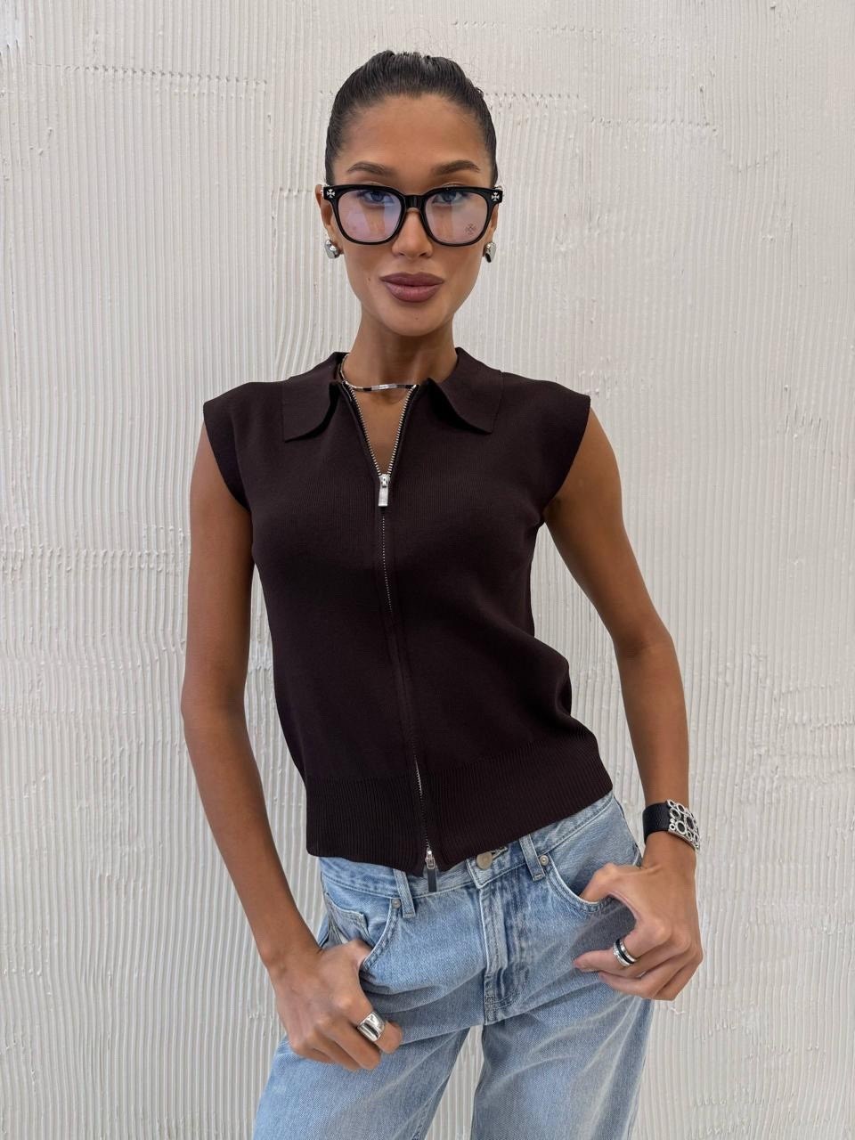 женская кофта,стильный кофта,жилет трикотажный,женские жилеты,женская майка