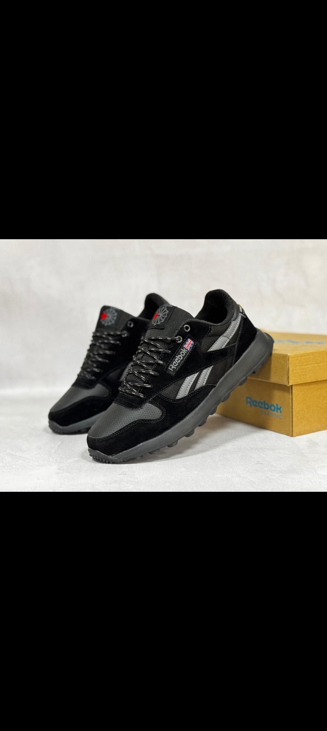 кроссовки reebok,кроссовки classic reebok,черные кожаные кроссовки с технологией goretex reebok classic,мужские кроссовки reebok classic leather,кроссовки reebok classic черный