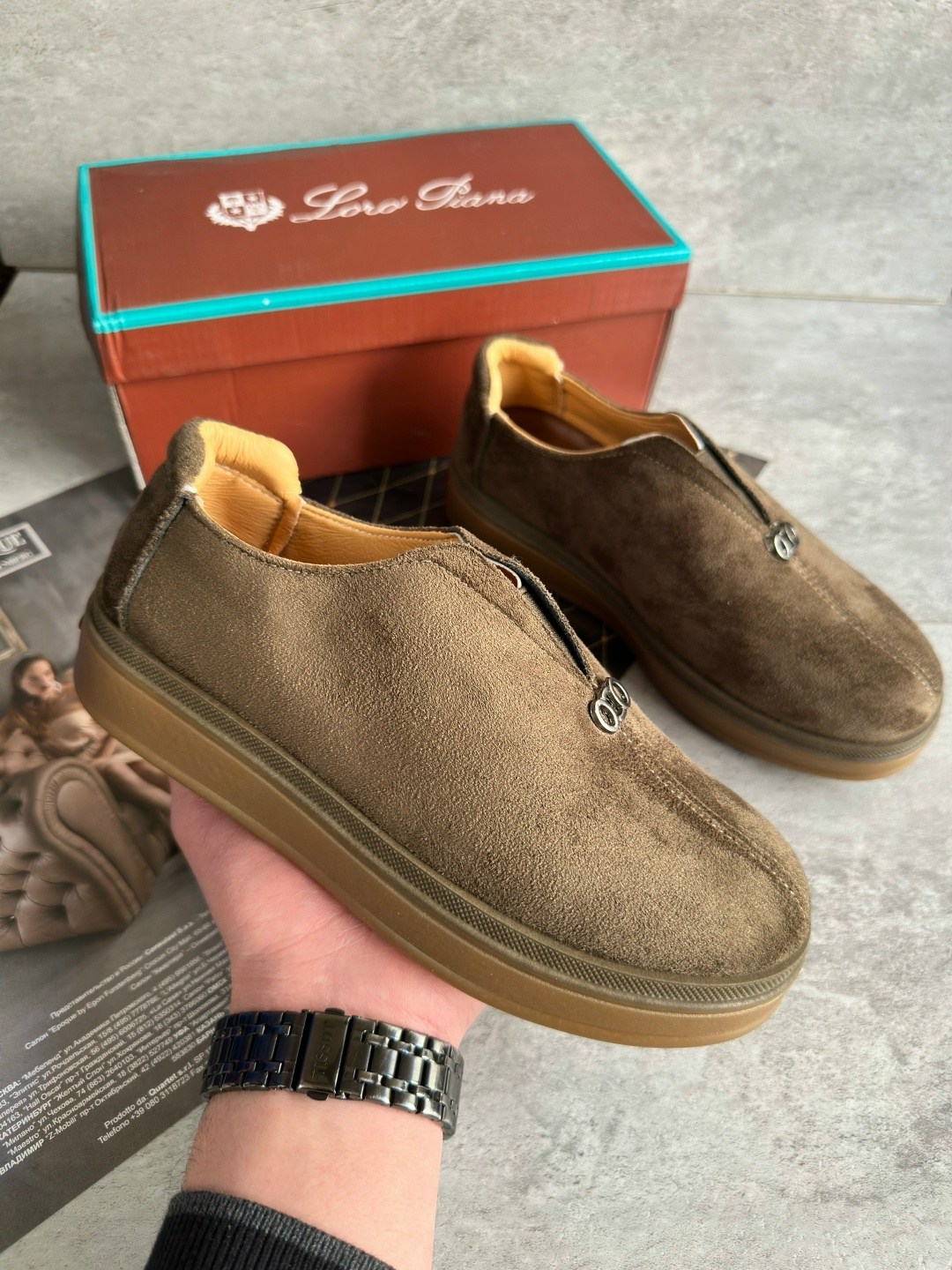 ,ботинки замшевые loro piana,женская ,повседневная ,полуботинки tendance ttfy2592a-03 пыльно-бежевый