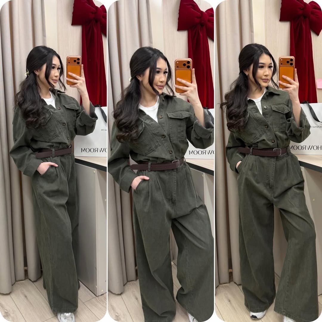 женские комбинезоны,комбинезон,комбинезон повседневный,комбинезон с поясом,комбинезон милитари