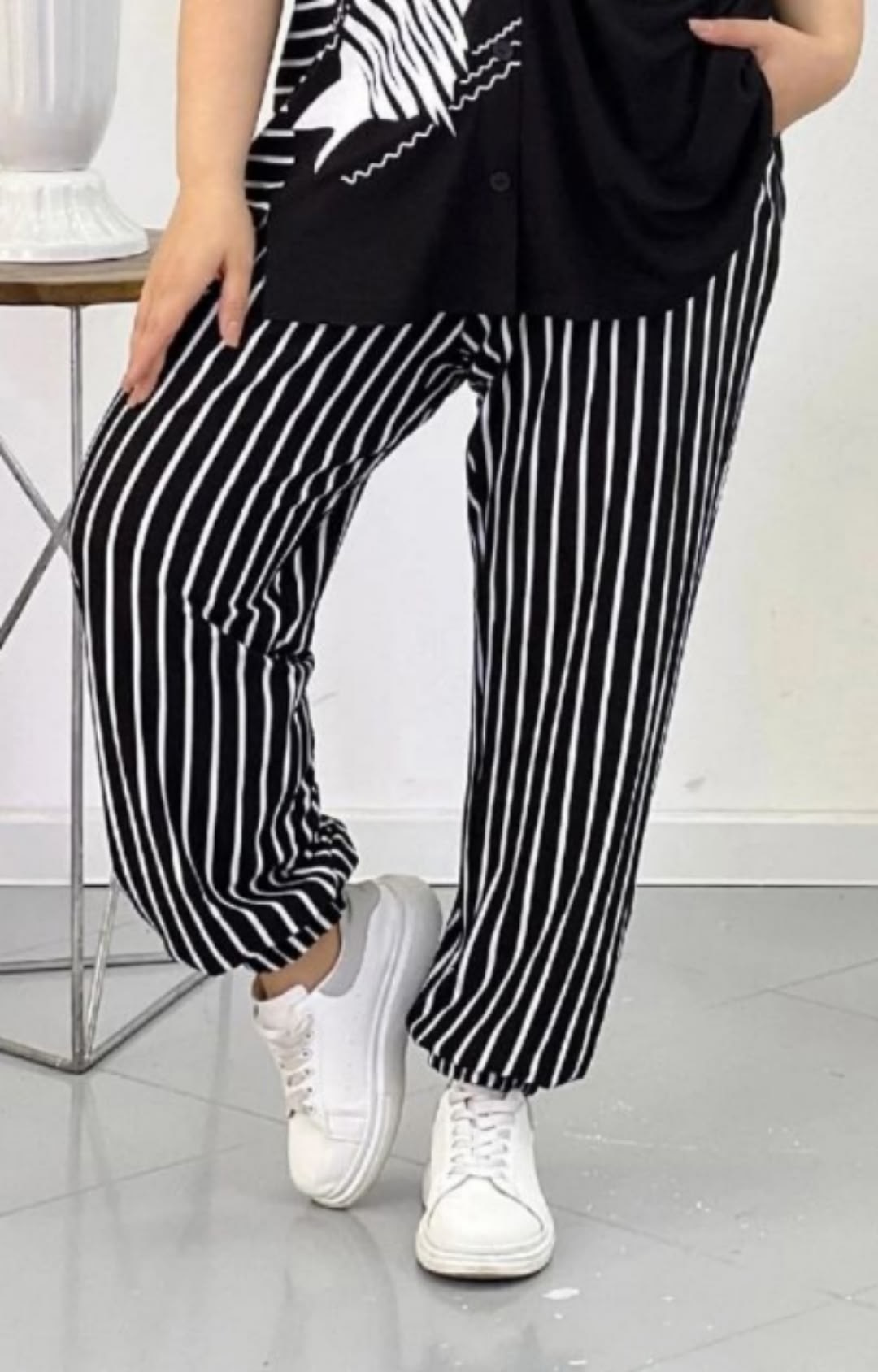 брюки широкие,брюки женские,костюм со штанами,брюки палаццо 503-84 полоса/штапель,брюки льняные широкие