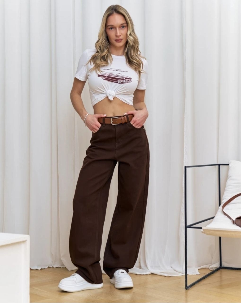 коричневые джинсы,джинсы широкие коричневые,коричневые джинсы женские,джинсы женский kydenim коричневый палаццо,джинсы клеш коричневые