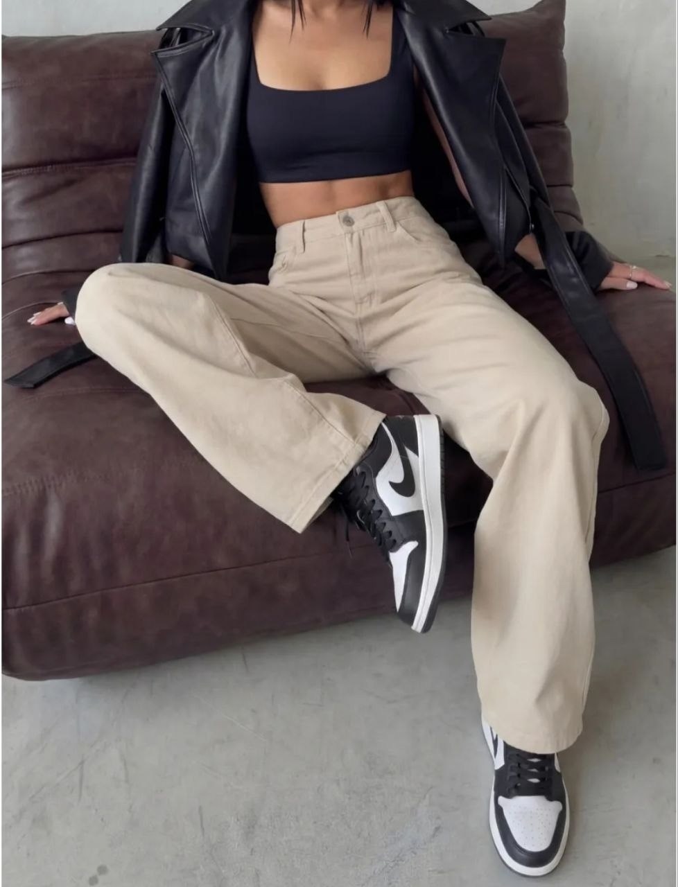 женские джинсы с прямыми штанинами zoenova,мода стиль,модные брюки,джинсы бежевые