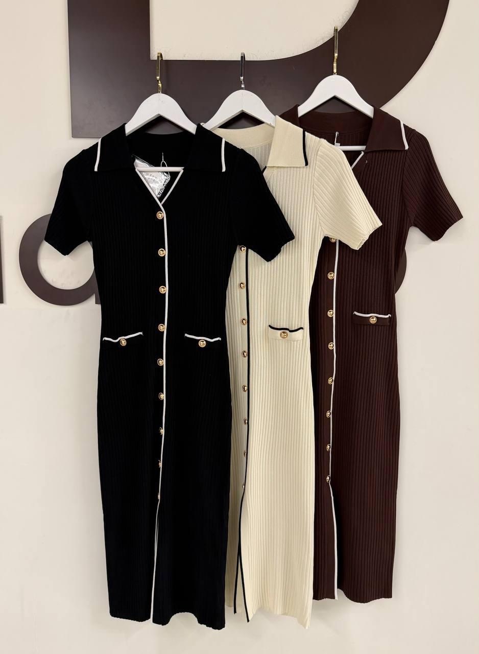 платье трикотажное миди,трикотажное платье,приталенное платье,коричневое платье,платье женской