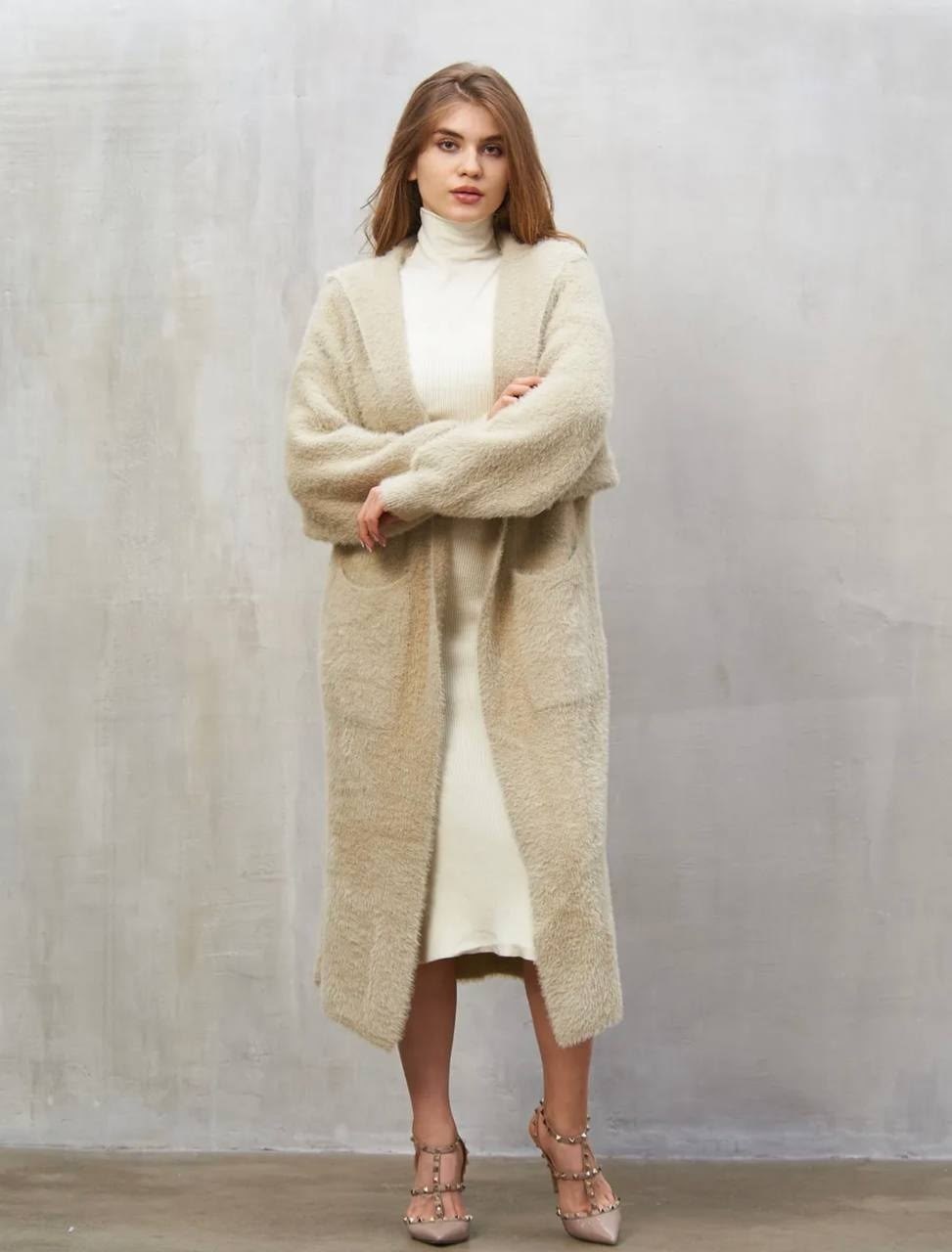 кардиган альпака,вязаные кардиганы,кардиган,пальто женское бежевое,женские кардиганы