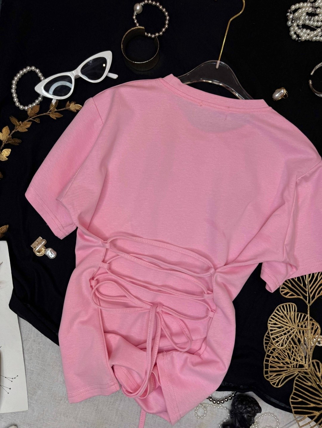 футболки женская,топы модные,розовая футболка женская,футболка с завязками,майка с завязками