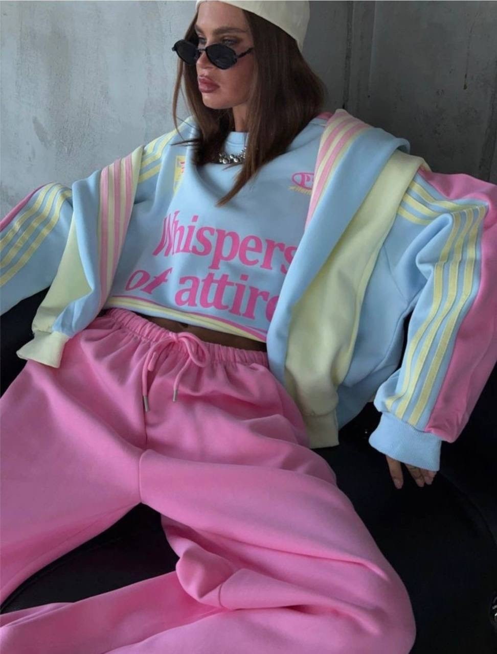 оверсайз свитшот,костюм спортивный женский оверсайз летний,спортивные костюмы женские,оверсайз толстовка,комплект свитшот