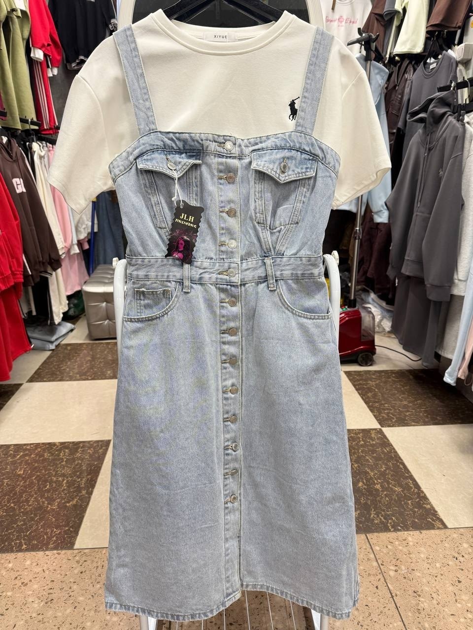 джинсовый сарафан,сарафан женский,сарафан,сарафан женский джинсовый,сарафан для офиса