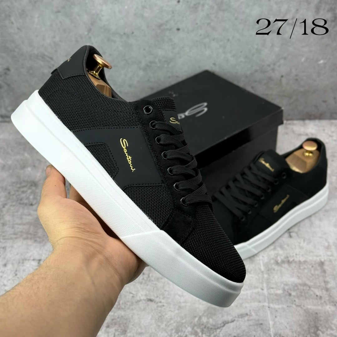 мужские кеды,кеды мужские santoni,,мужская ,кеды кожаные