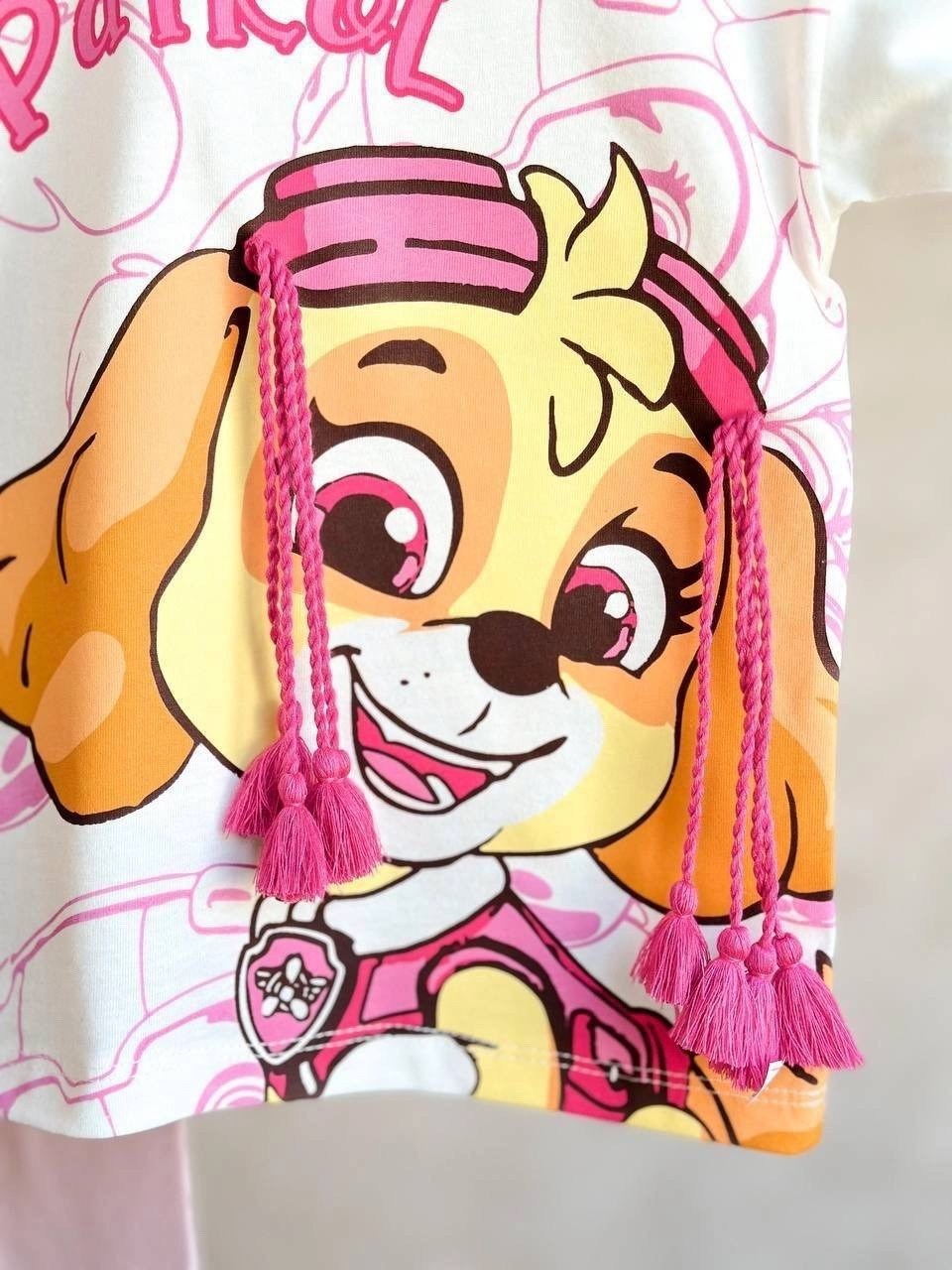 пижама paw patrol,скай щенячий патруль,skye paw patrol,костюм для девочек,футболки для девочек