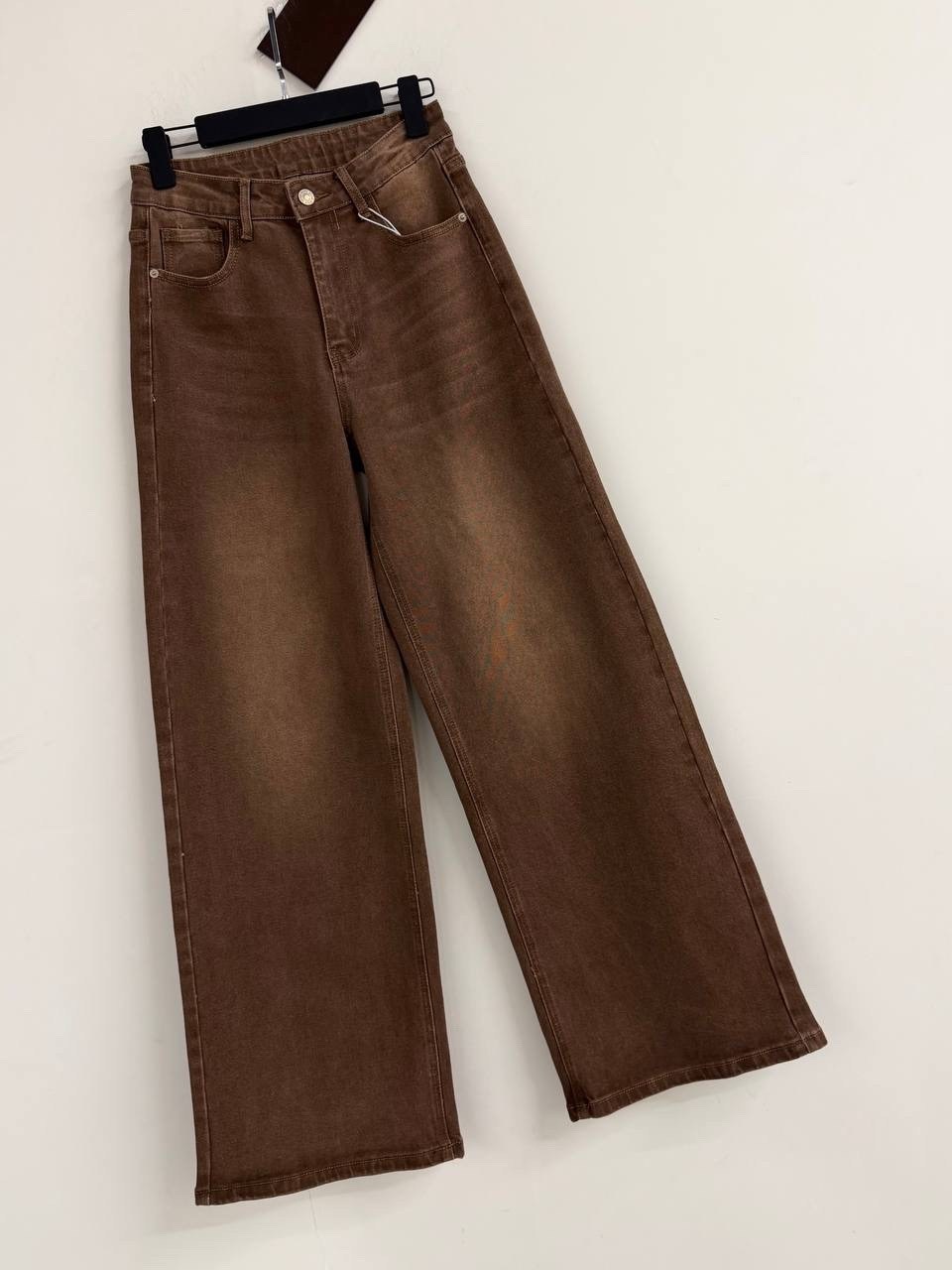 коричневые джинсы,джинсы широкие,коричневые джинсы женские,джинсы детские gloria jeans gjn027583 темно-коричневый,джинсы женские