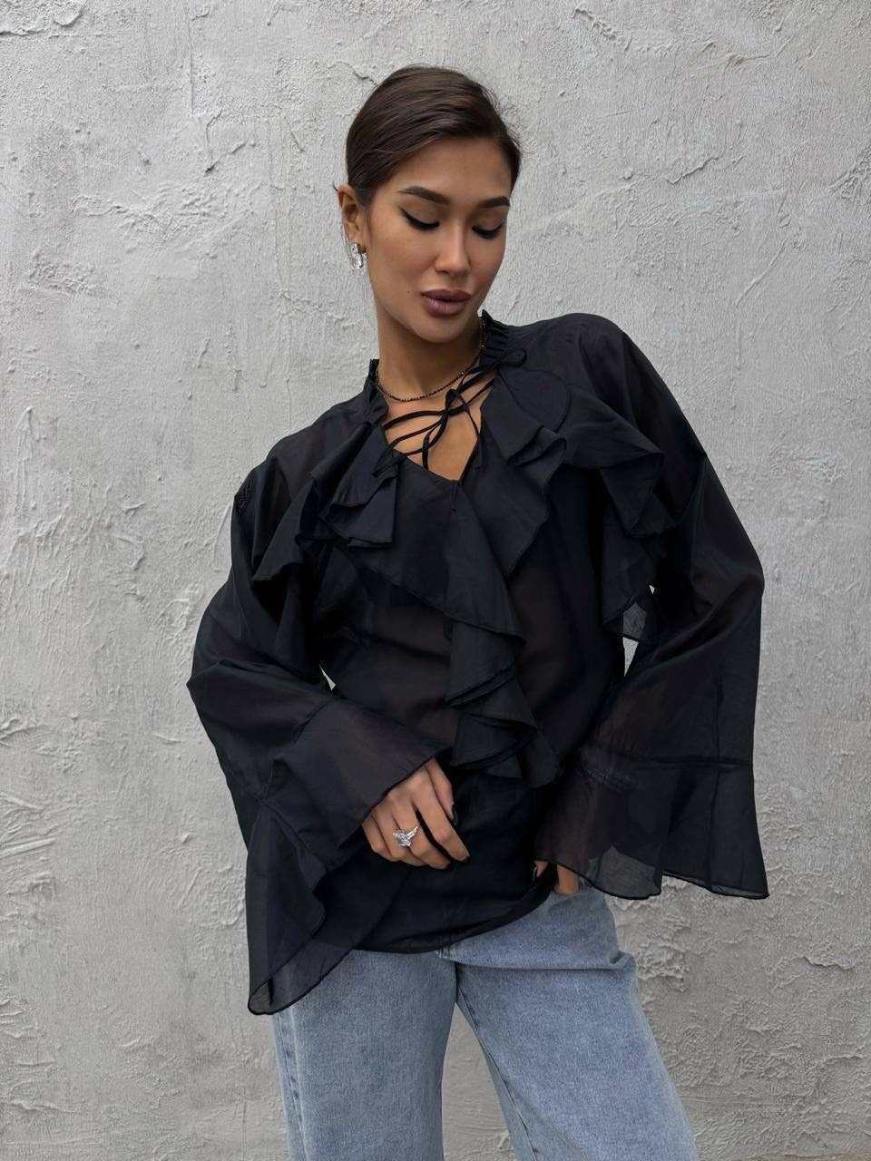 блузка с оборками,блузка элегантная,блуза,блузка женская шифоновая,женская блузка