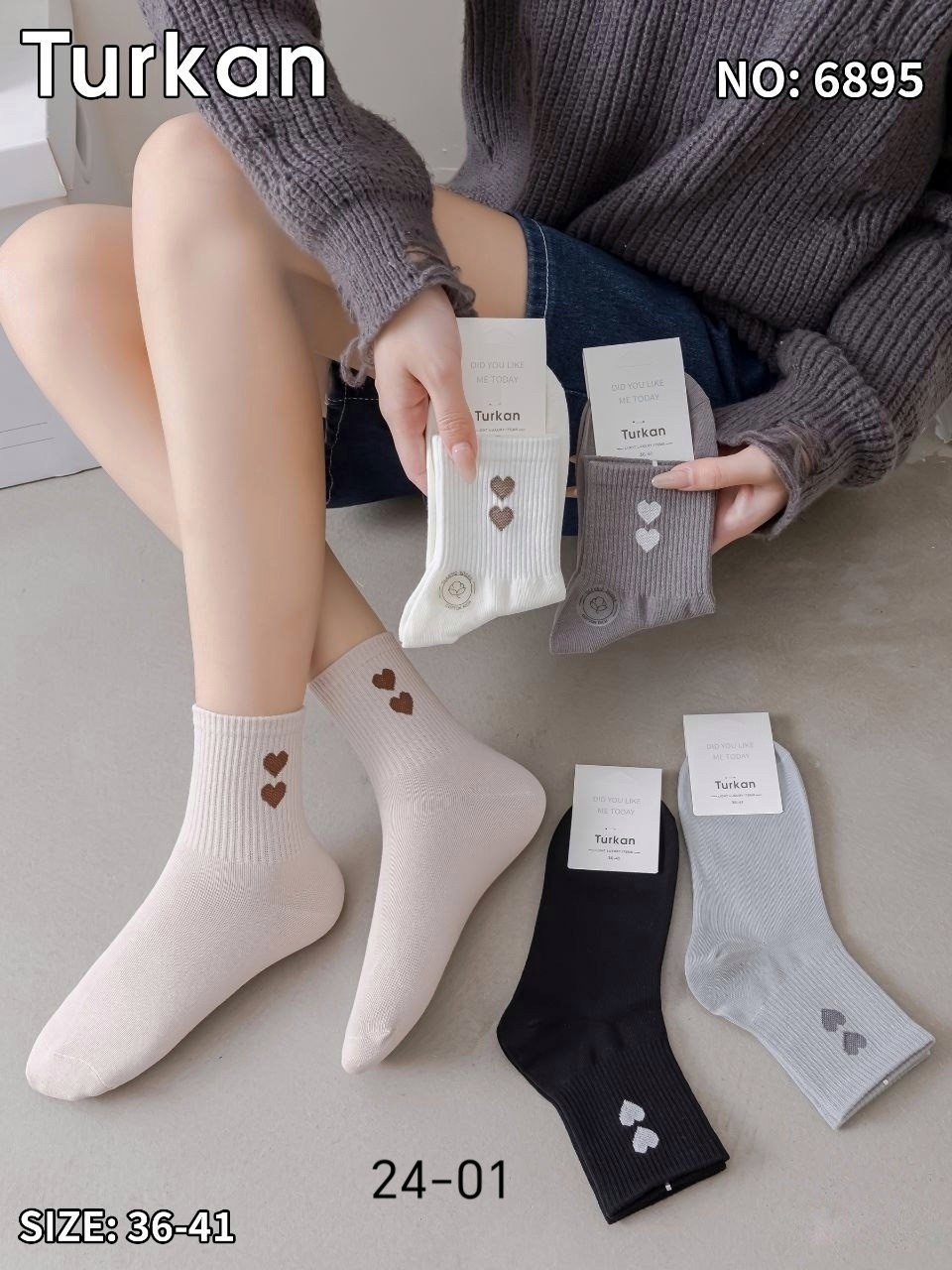 носки женские turkan,носки хлопковые набор 5 пар turkan,носки женские,стильные женские носки,носки женские 10 пар