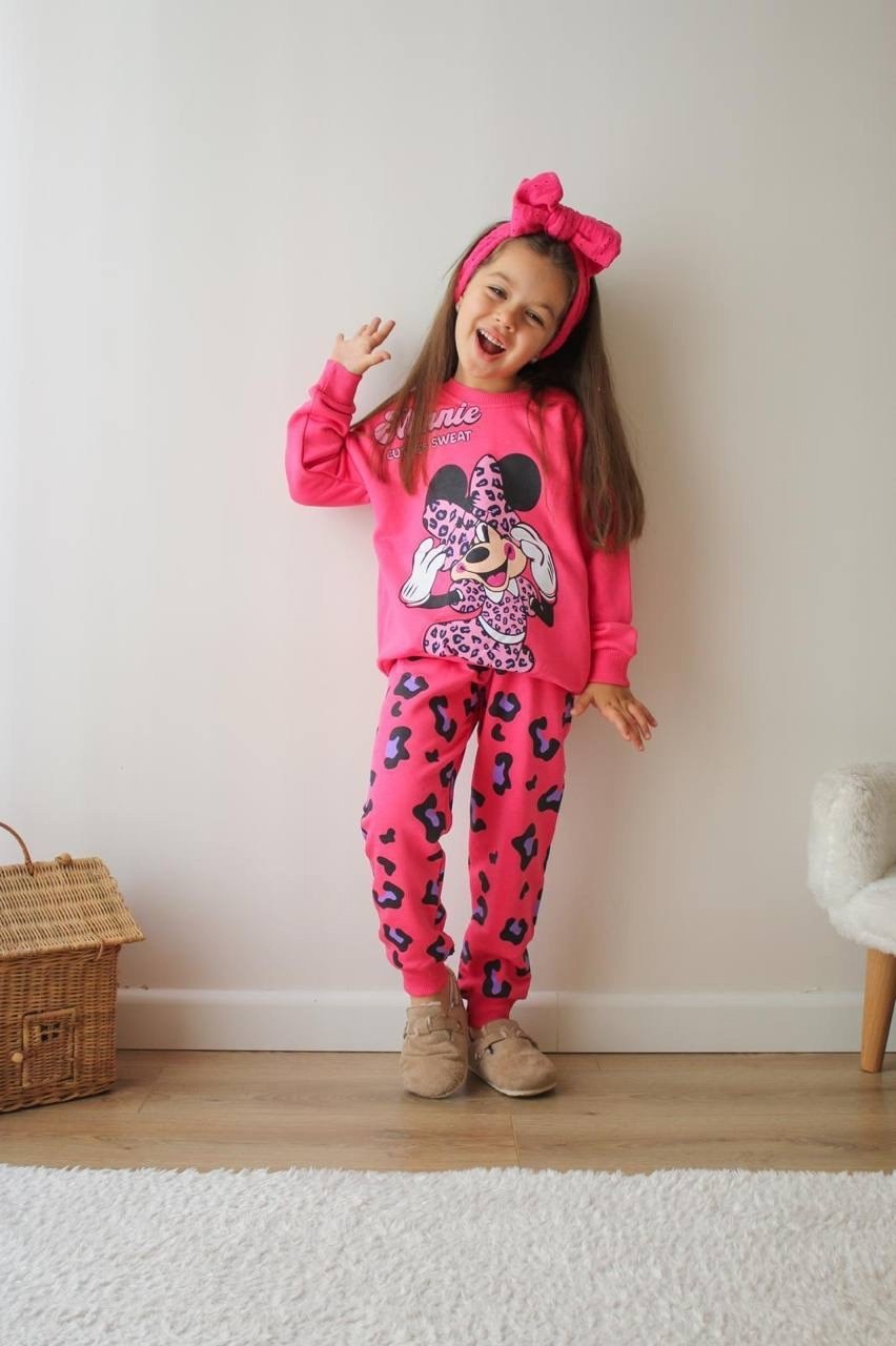 комплект одежды девочке,флисовые костюмы,детский флисовый костюм,детские костюмы,костюм тёплый детский с принтом минни маус mickey collection