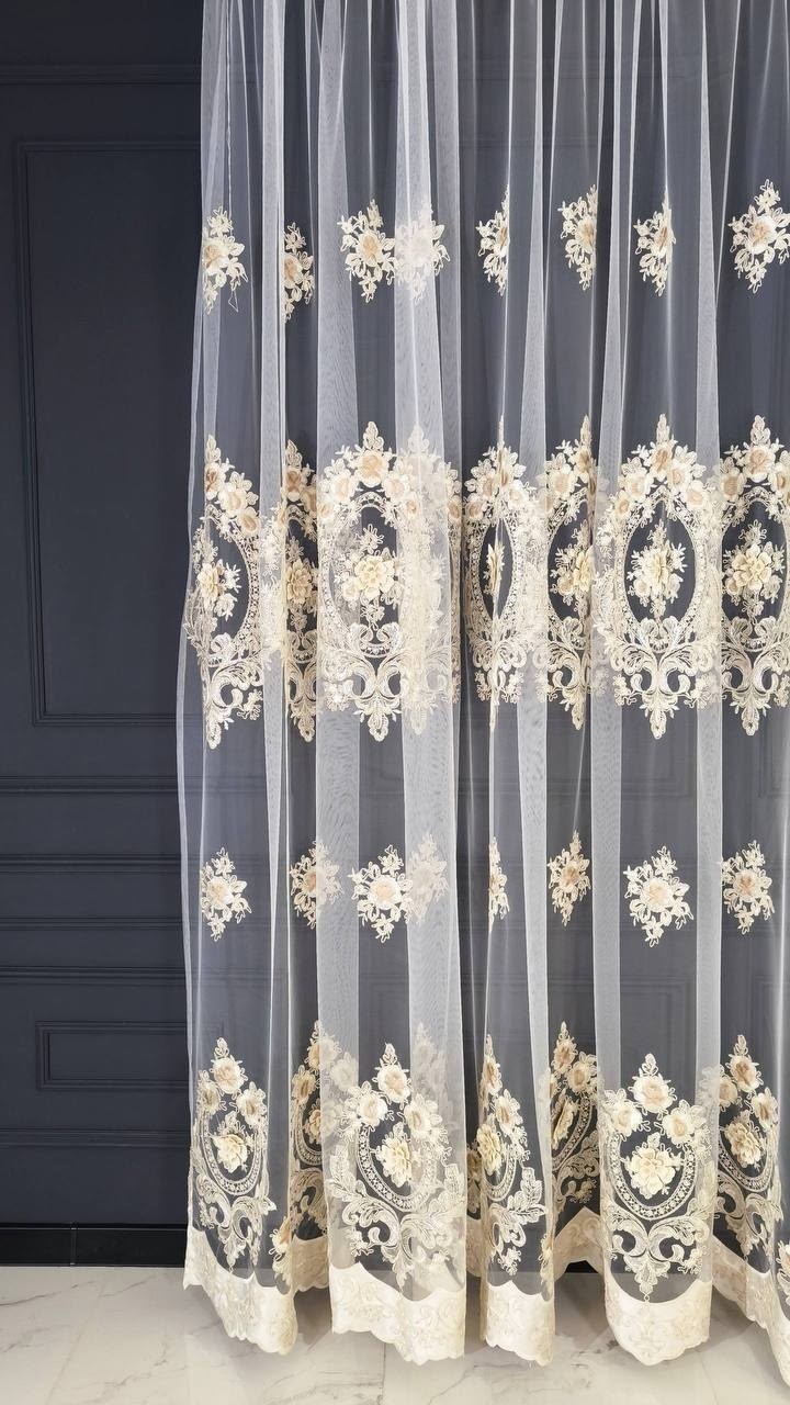 тюль с вышивкой 400х290 см verba home,тюль с вышивкой,тюль сетка с вышивкой кордовая нить бахат 380 x 270 см,тюль сетка,тюль сетка для комнаты ширина 400 высота 240 с вышивкой
